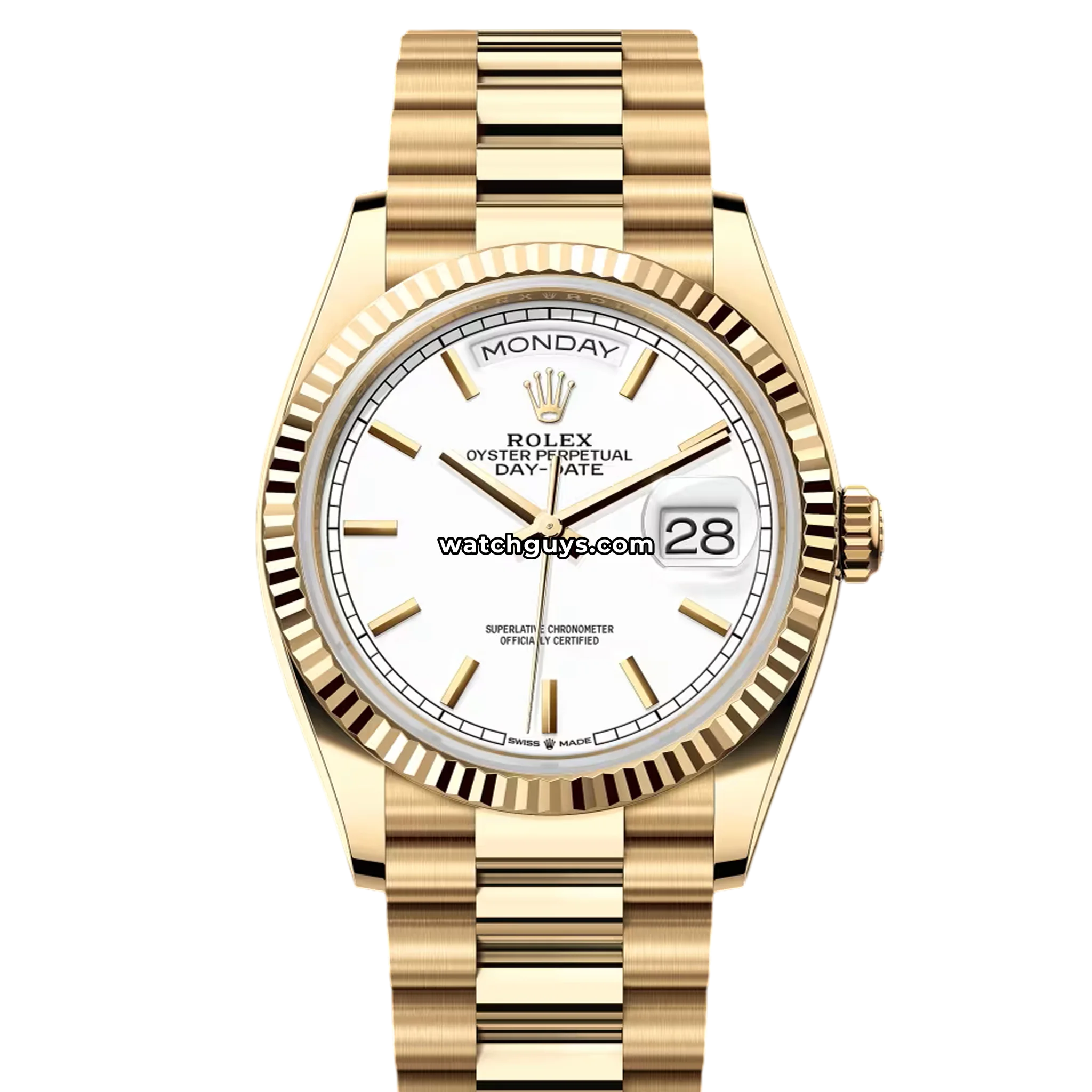 Rolex Day-Date 128238 White Index President