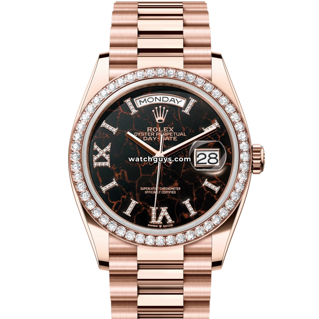 Rolex Day-Date 128345RBR Eisenkiesel Diamond