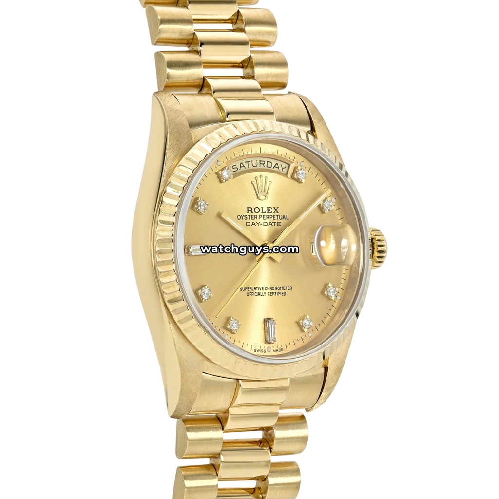 Rolex Day-Date 18238 Champagne Diamond President