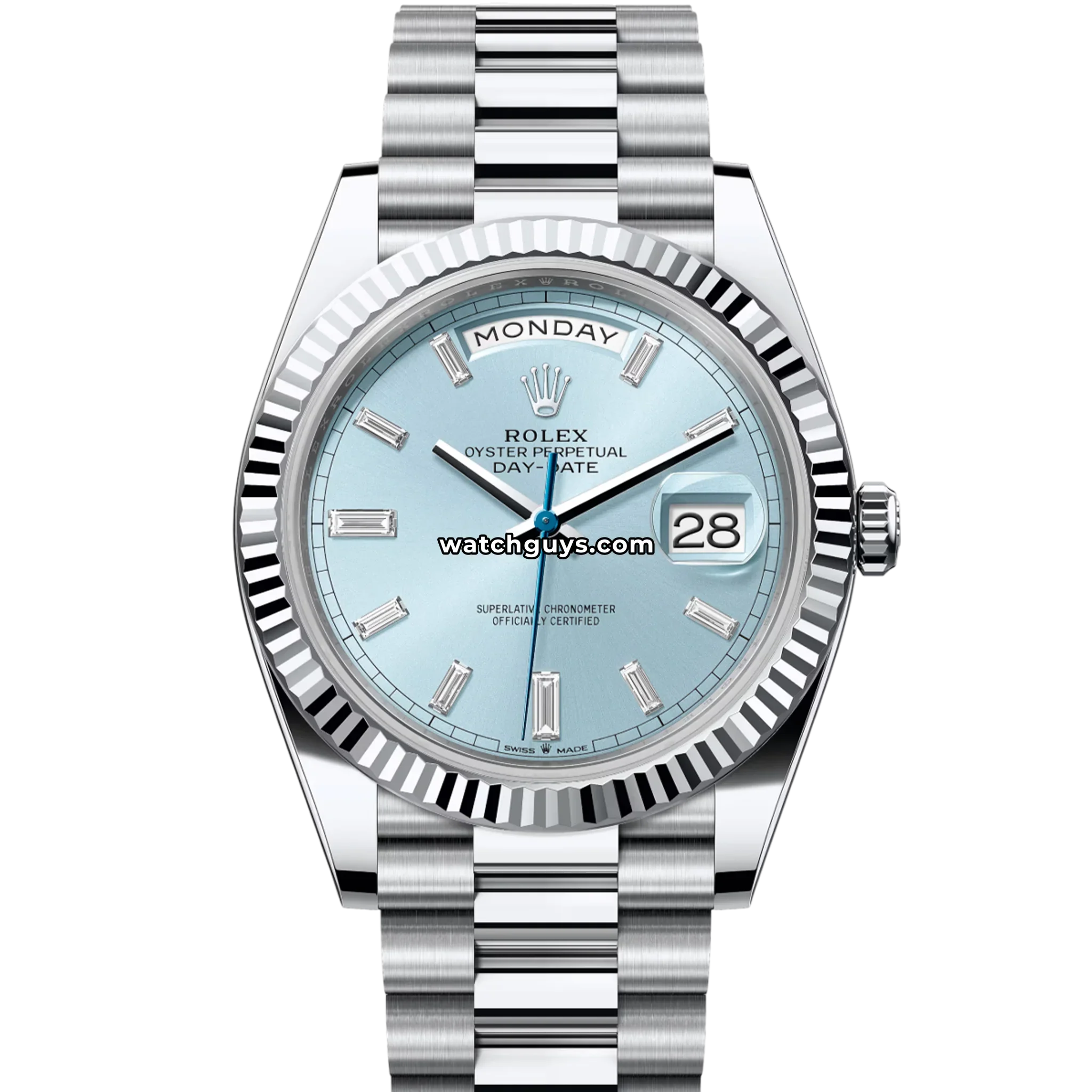 Rolex Day-Date 228236 Platinum Ice Blue Diamond President