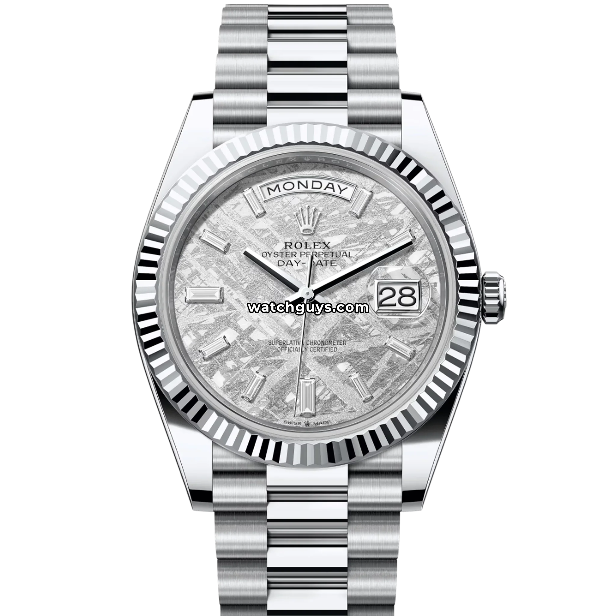 Rolex Day-Date 228236 Platinum Meteorite Diamond President