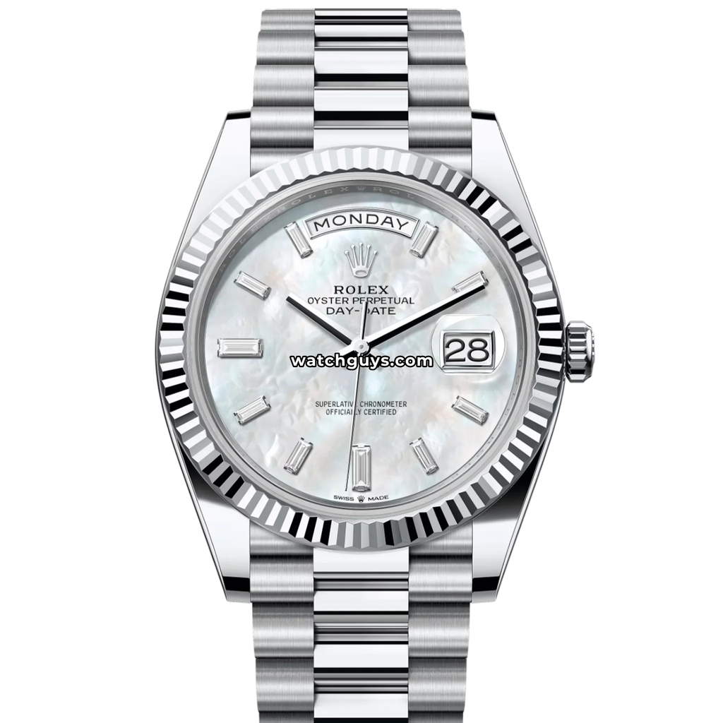 Rolex Day-Date 228236 Platinum Mother of Pearl Diamond President