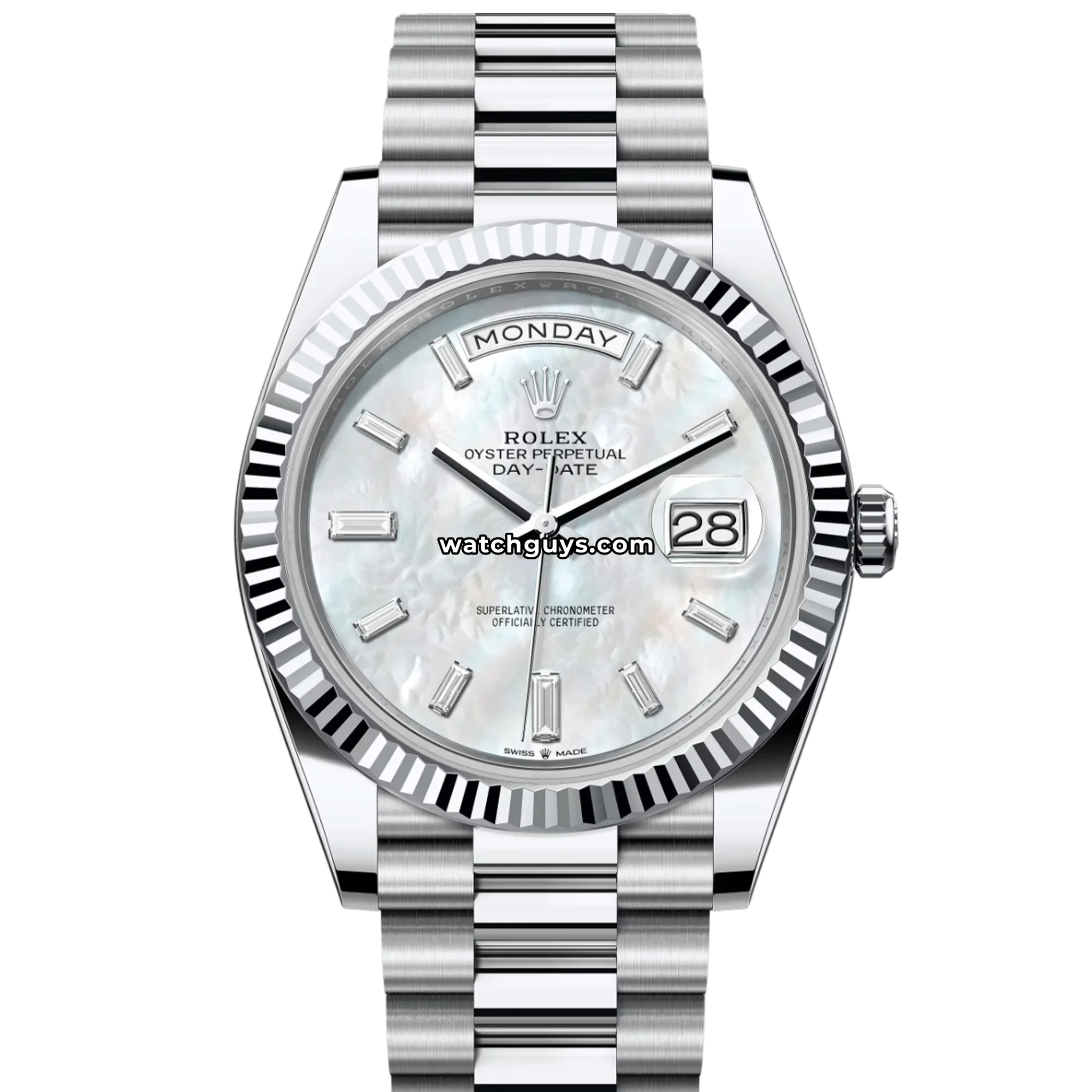 Rolex Day-Date 228236 Platinum Mother of Pearl Diamond President