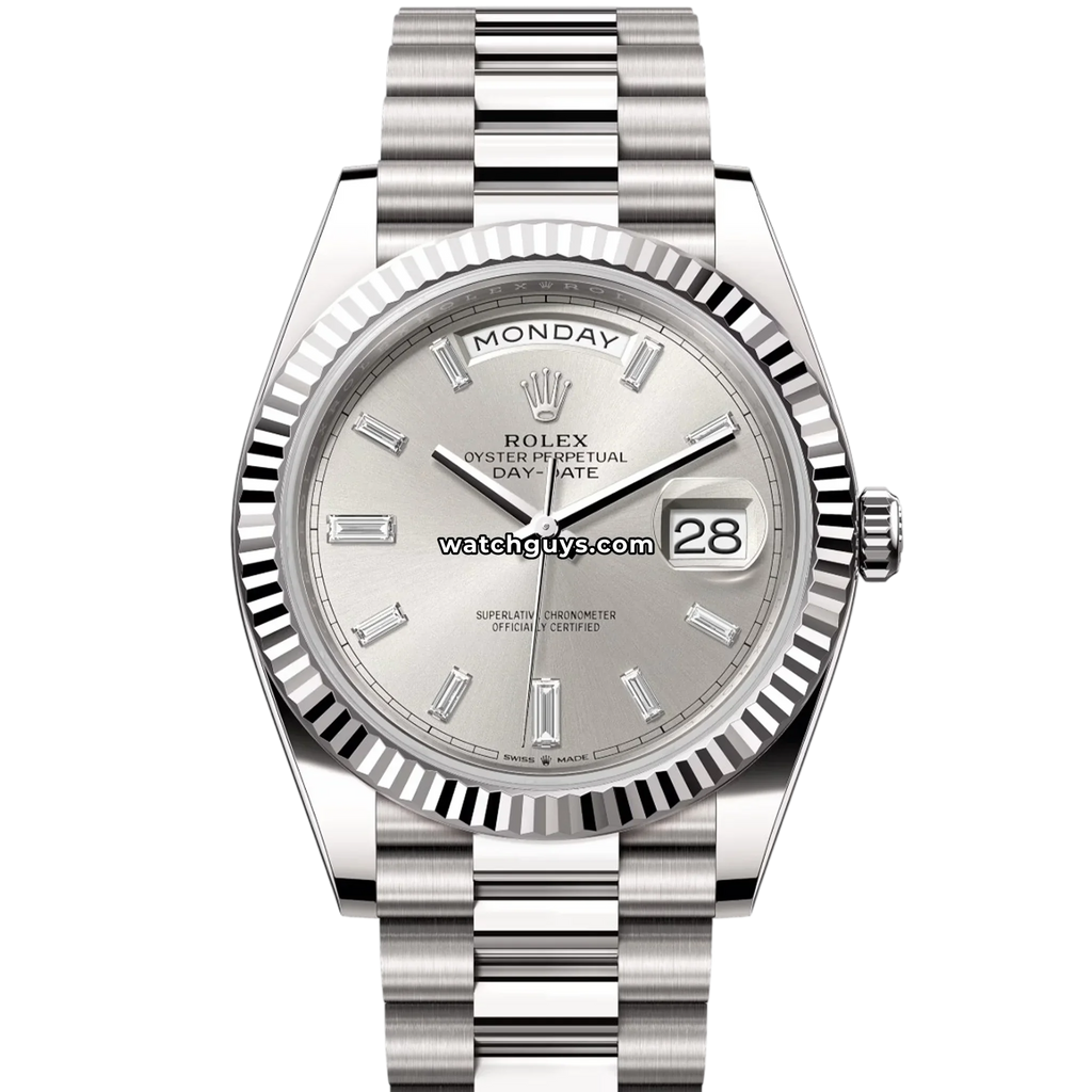 Rolex Day-Date 228239 Silver Diamond President