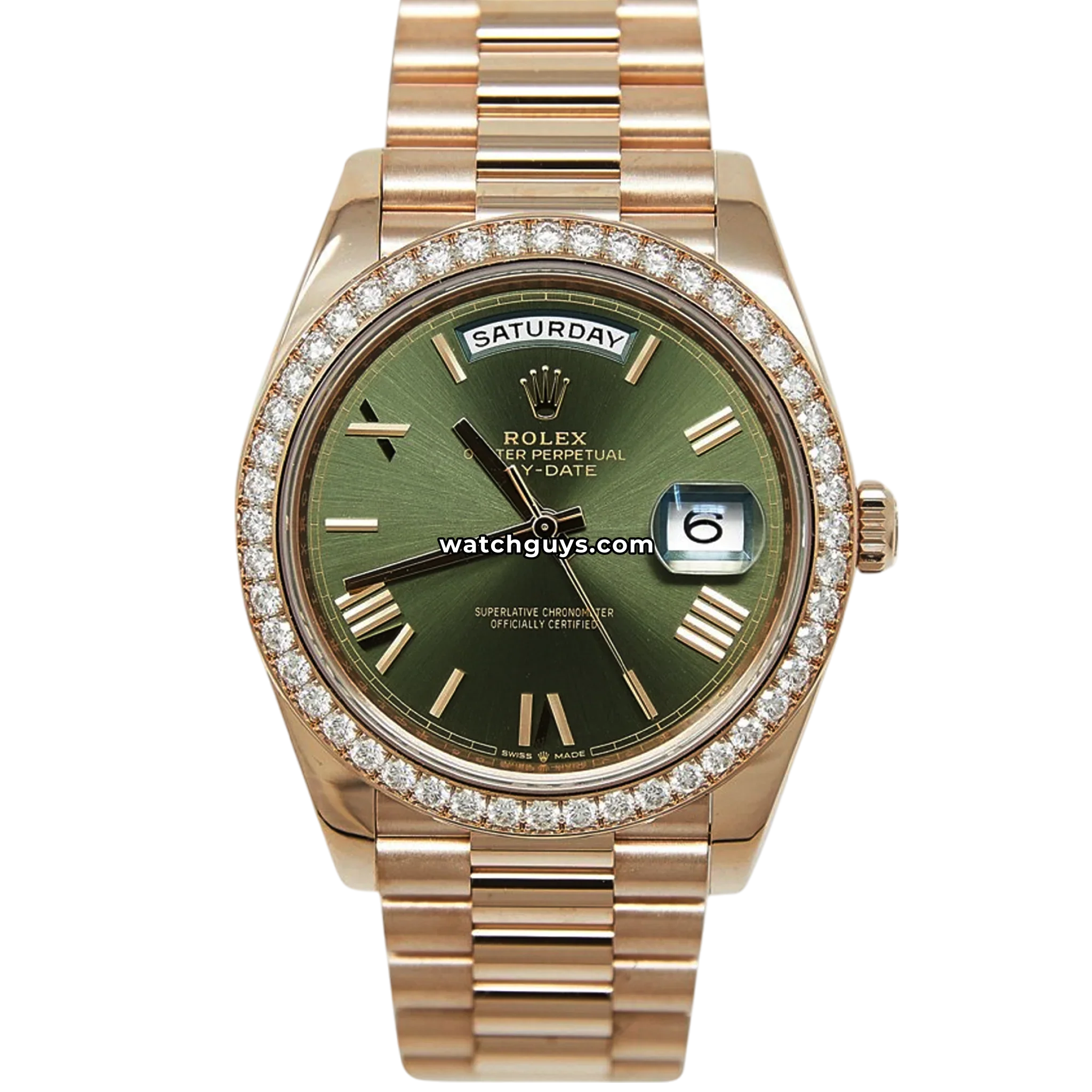 Rolex Day-Date 228345 Olive Green Roman