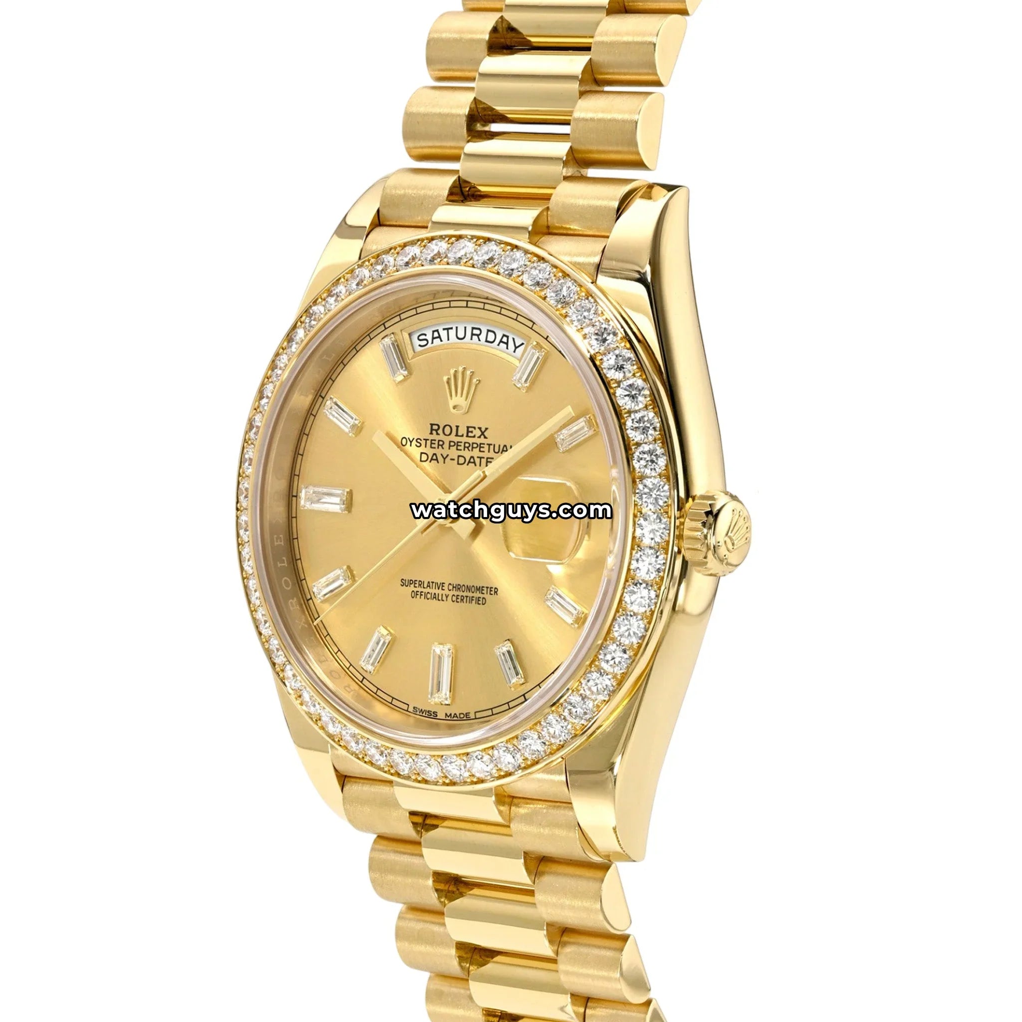 Rolex Day-Date 228348RBR Champagne Baguette