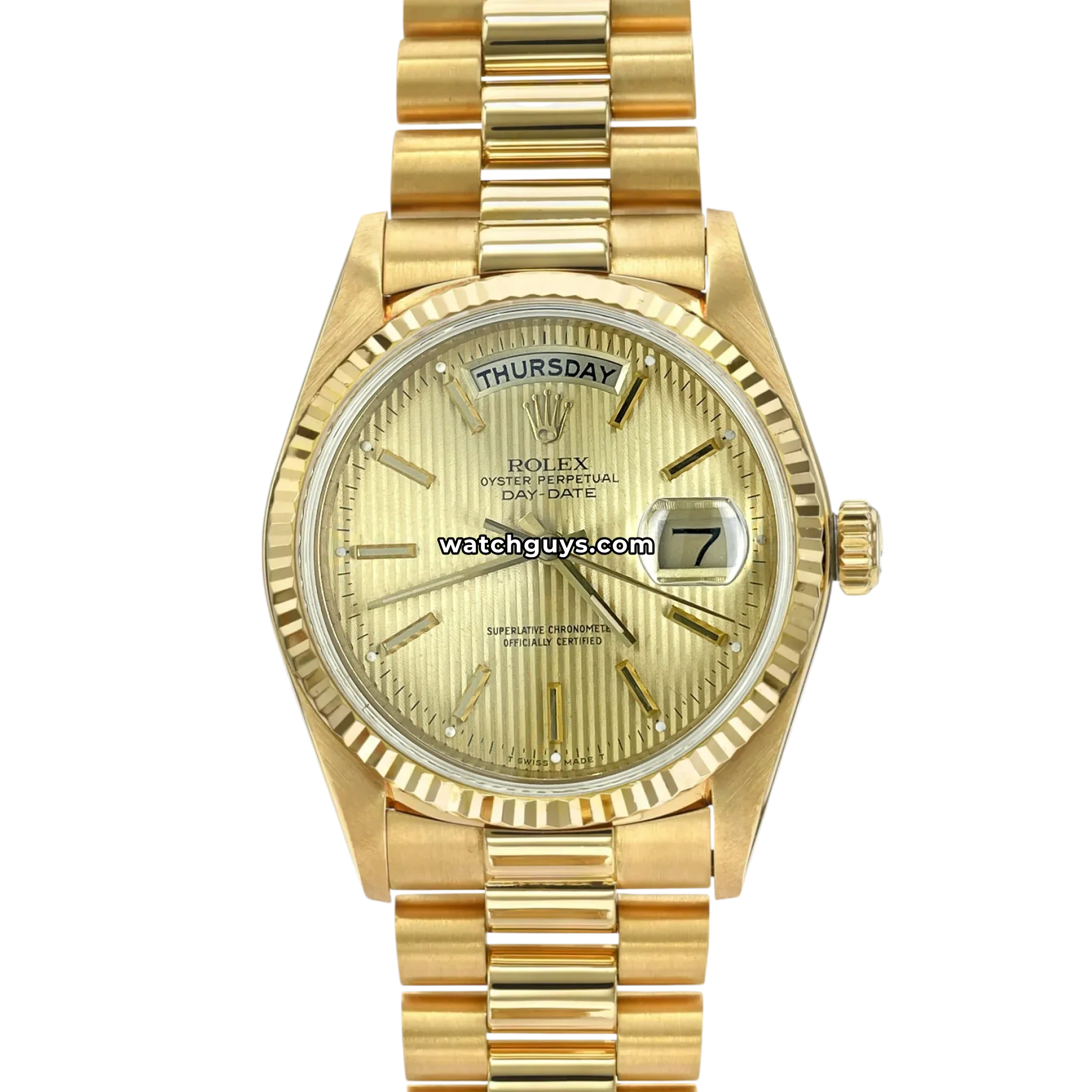 Rolex Day-Date 18038 Champagne Tapestry