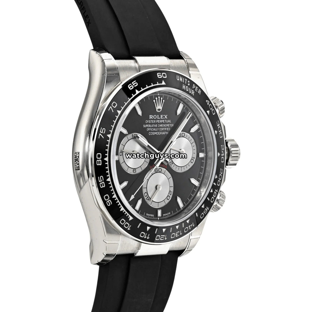 Rolex Daytona 126519LN White Gold "Baby LeMans" Oysterflex