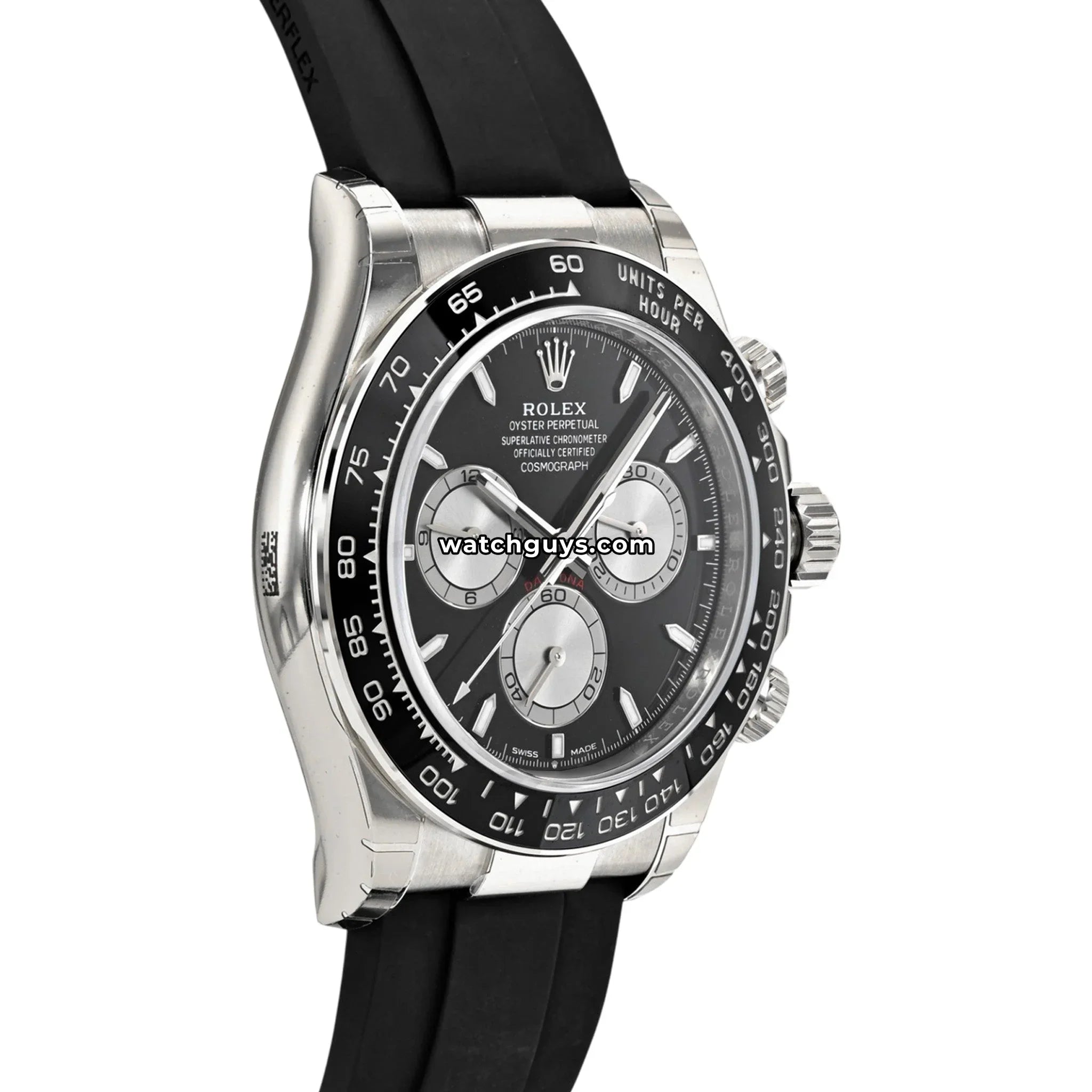 Rolex Daytona 126519LN White Gold "Baby LeMans" Oysterflex