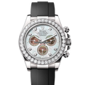 Rolex Daytona 126589RBR White and Black Mother of Pearl Oysterflex