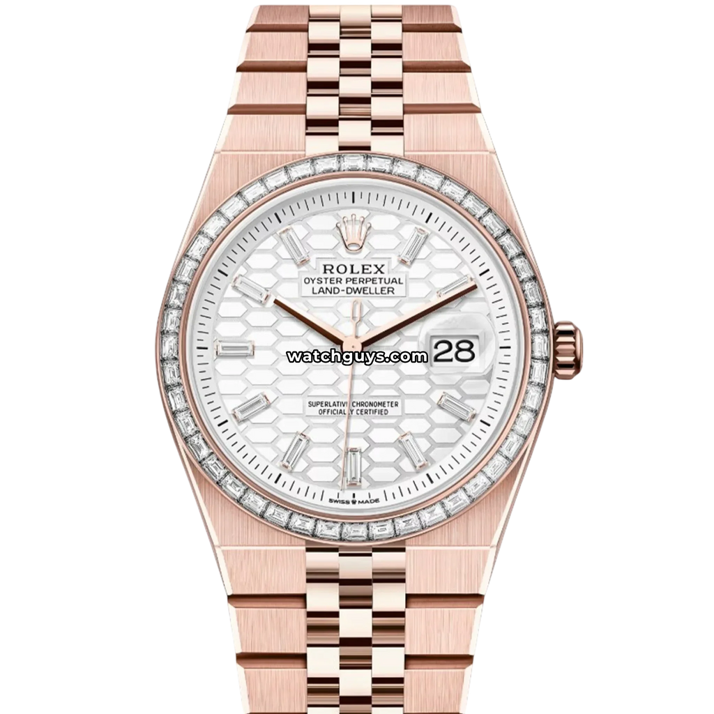 Rolex Land-Dweller 127285TBR White Honeycomb Motif