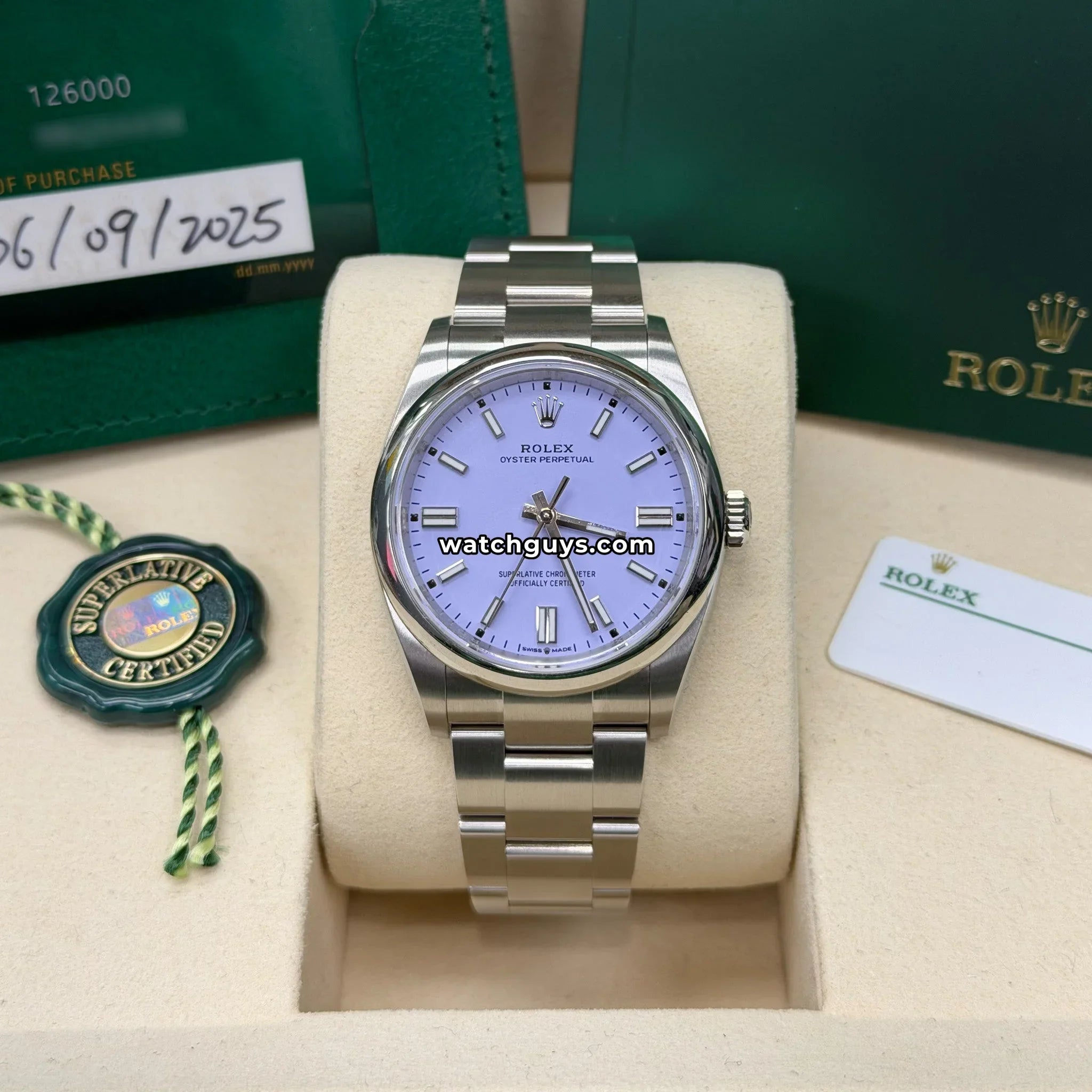 Rolex Oyster Perpetual 126000 Lavender