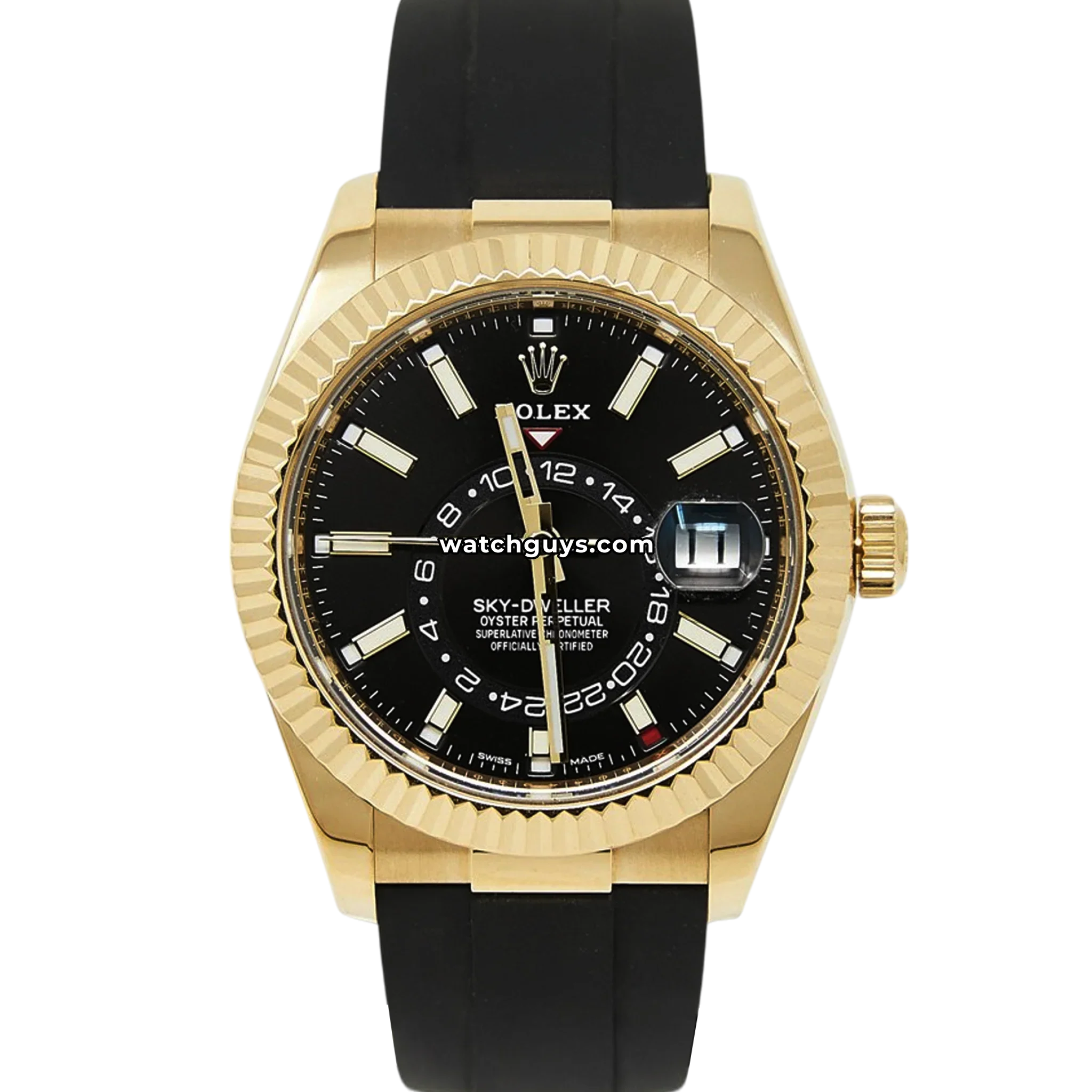Rolex Sky-Dweller 326238 Black Index Oysterflex