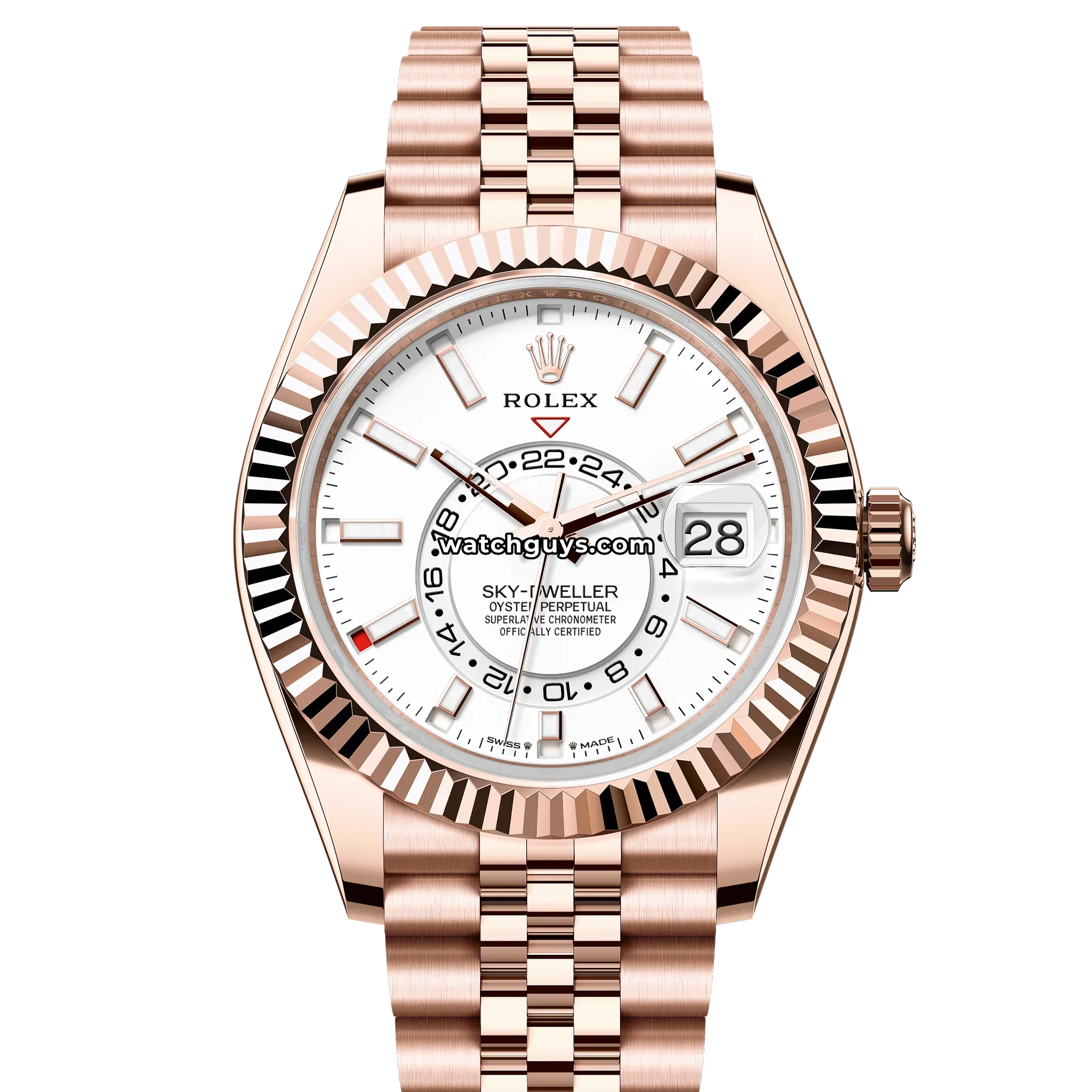 Rolex Sky-Dweller 336935 Everose White Jubilee