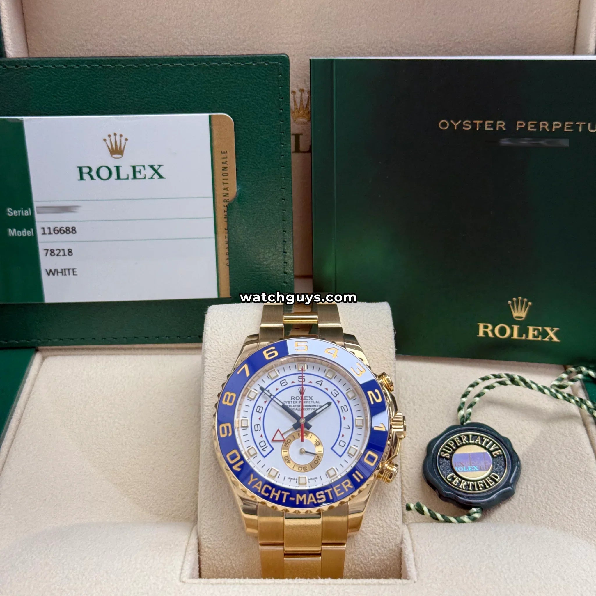 Rolex Yacht-Master II 116688 White Oyster
