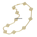 Van Cleef & Arpels Vintage Alhambra Necklace 10 Motif Diamond