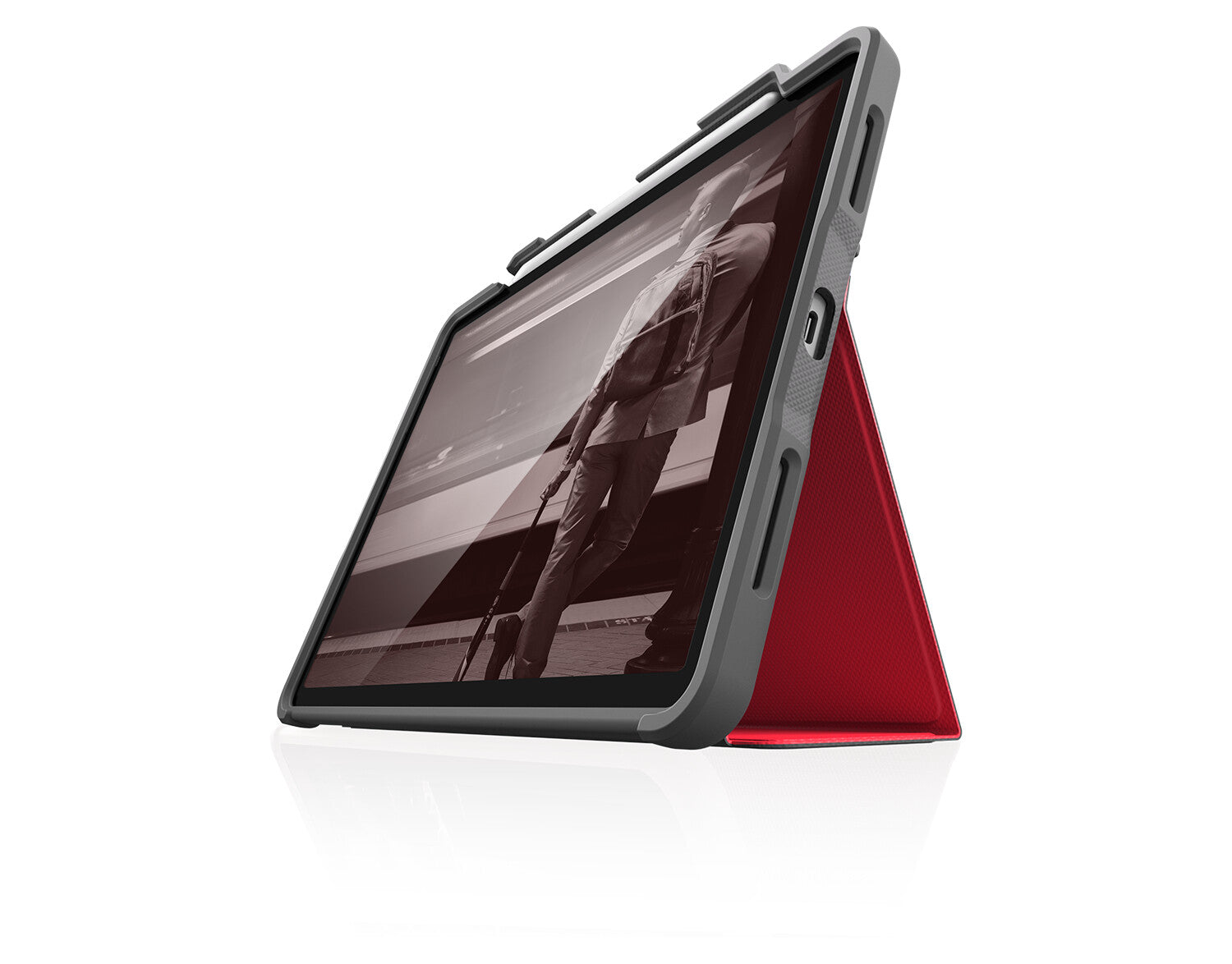 STM Dux Plus Folio Case for 10.9" iPad Air in Red