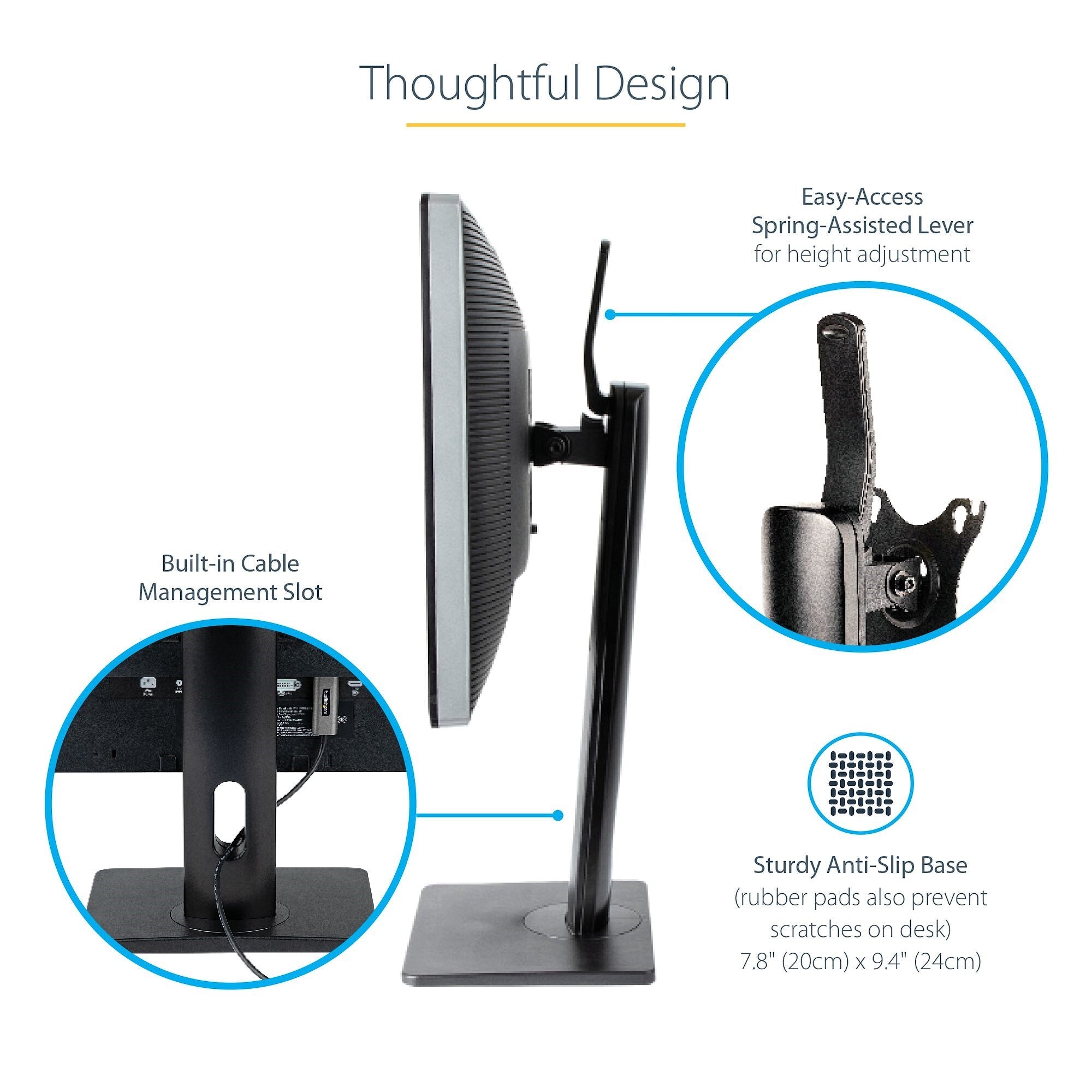 StarTech.com FPPNEUSTND - Desk monitor stand for 81.3 cm (32") to 86.4 cm (34")