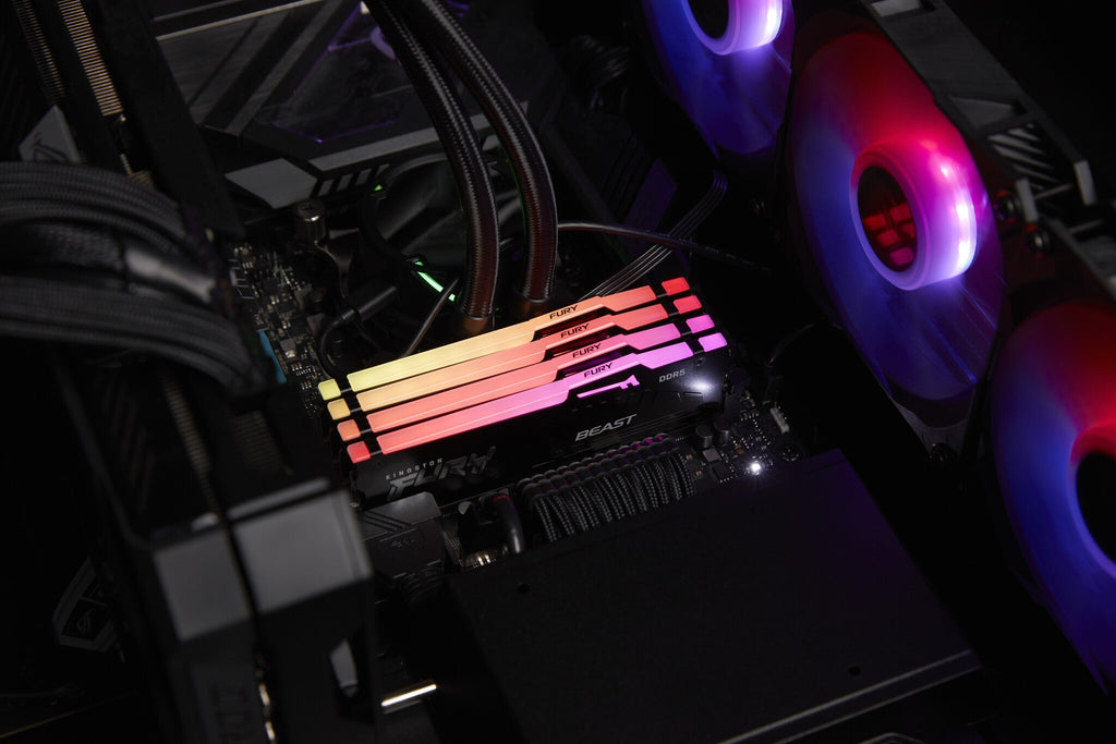 Kingston Technology FURY Beast Black RGB - 16 GB 1 x 16 GB 4800MT/s DDR5 memory module