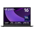 LG Gram Pro Laptop - 40.6 cm (16") - Intel Core Ultra 7 225H - 16 GB LPDDR5x-SDRAM - 1 TB SSD - Wi-Fi 7 - Windows 11 Home - Black