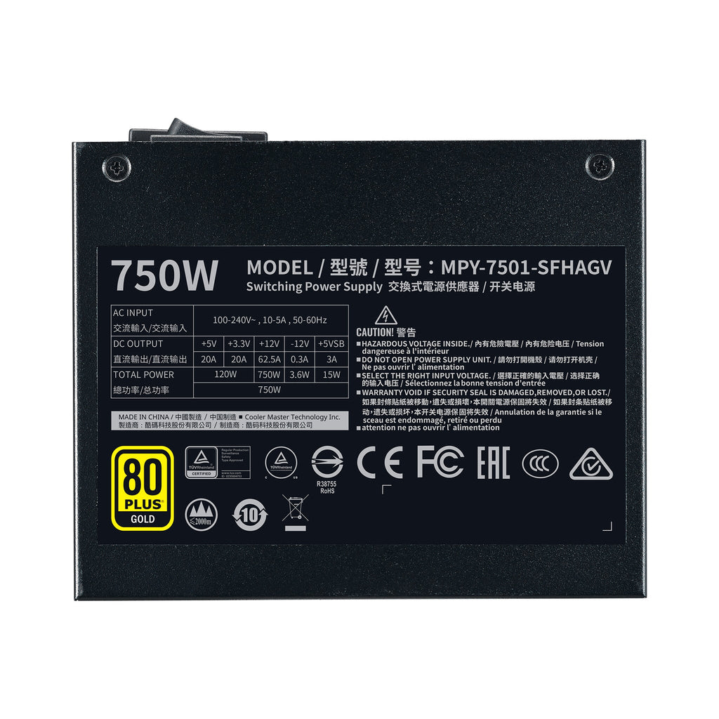 Cooler Master V750 SFX - 750W 80+ Gold Fully Modular Power Supply Unit