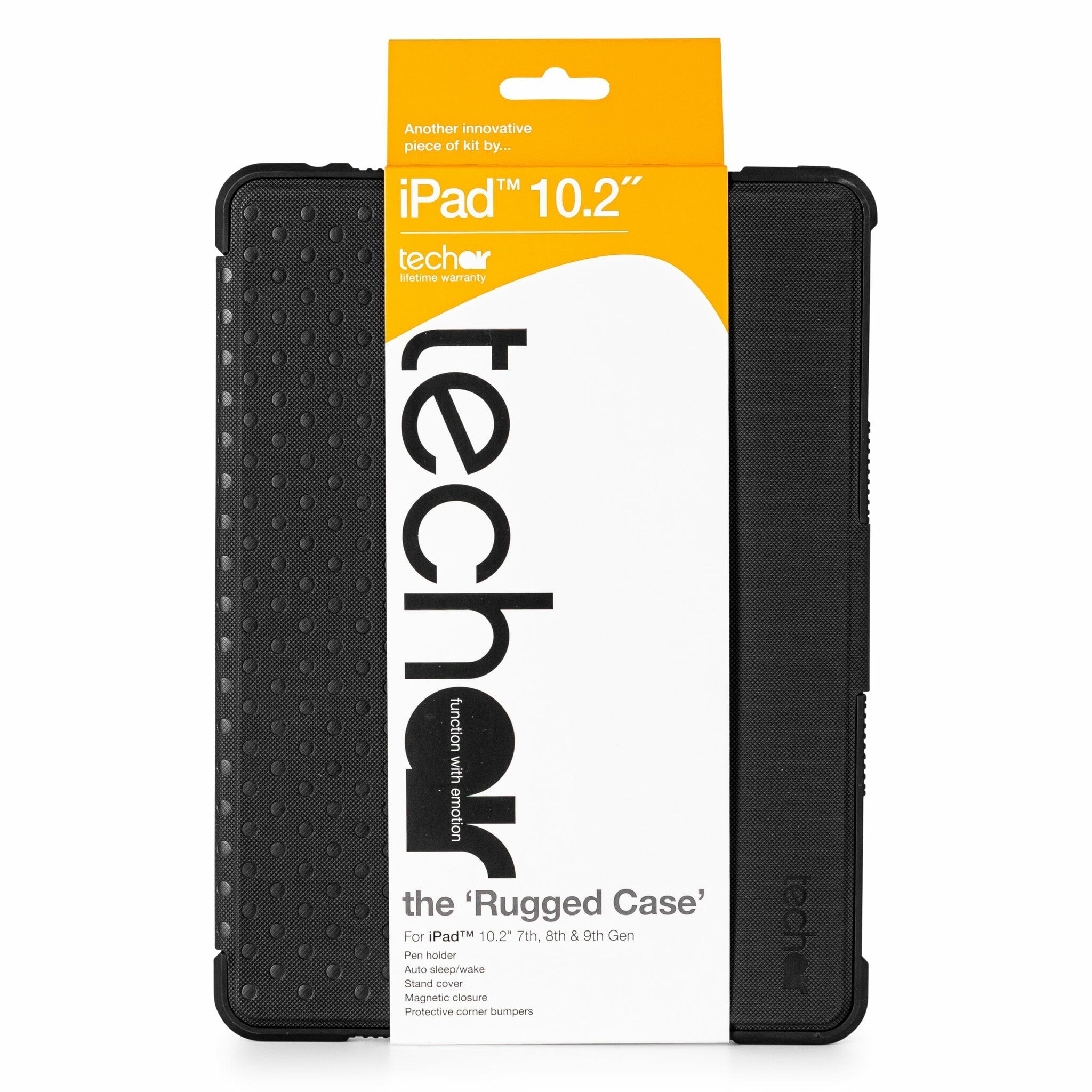 Techair Classic Rugged Case for 10.2" iPad in Black