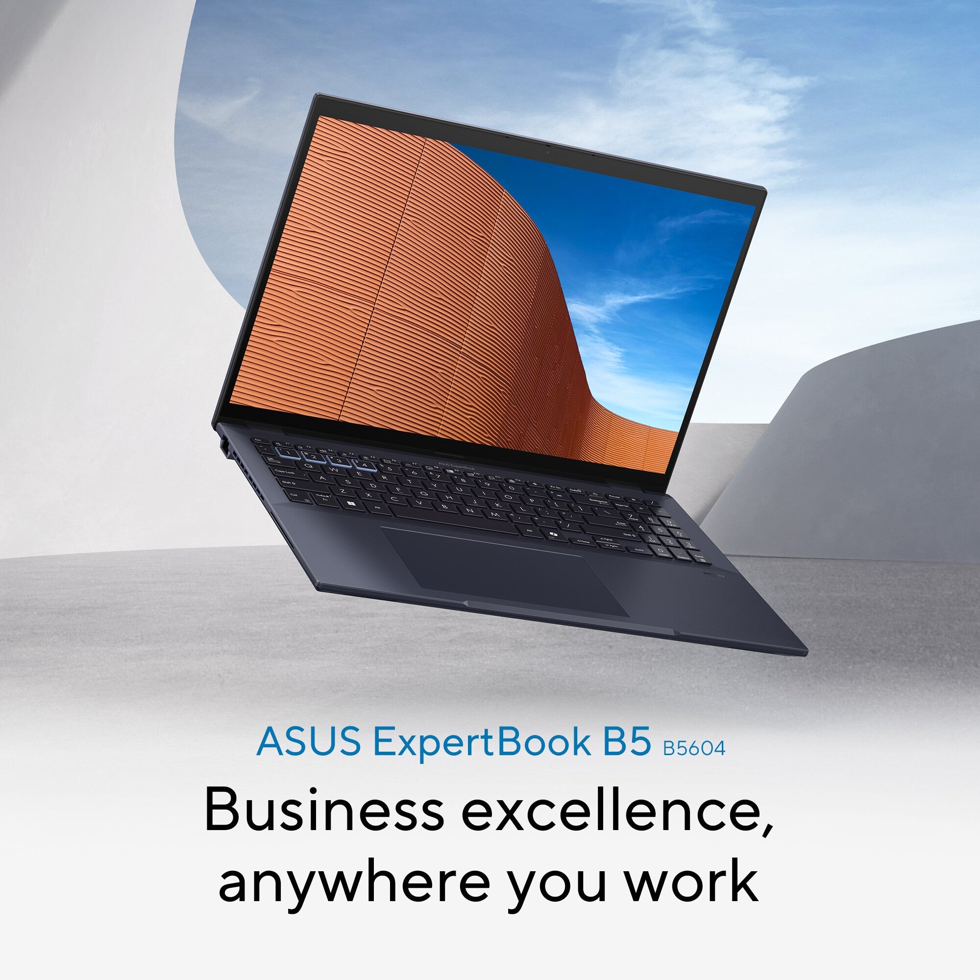 ASUS ExpertBook B5 Laptop - 40.6 cm (16") - Touchscreen - Intel Core Ultra 7 155U - 16 GB DDR5-SDRAM - 512 GB SSD - Wi-Fi 6E - Windows 11 Pro - Black