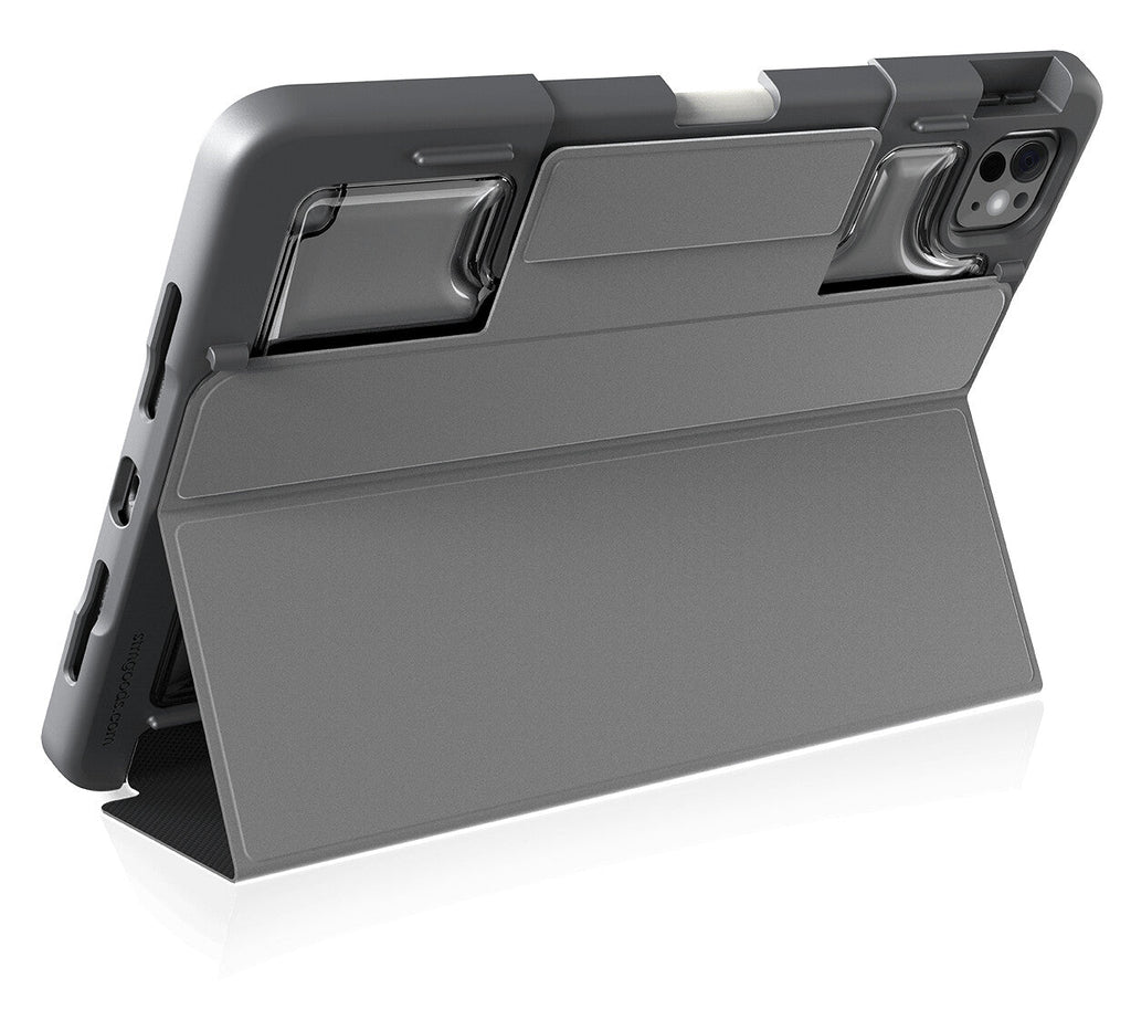 STM Dux Plus Folio Case for 11" iPad Pro in Black / Transparent