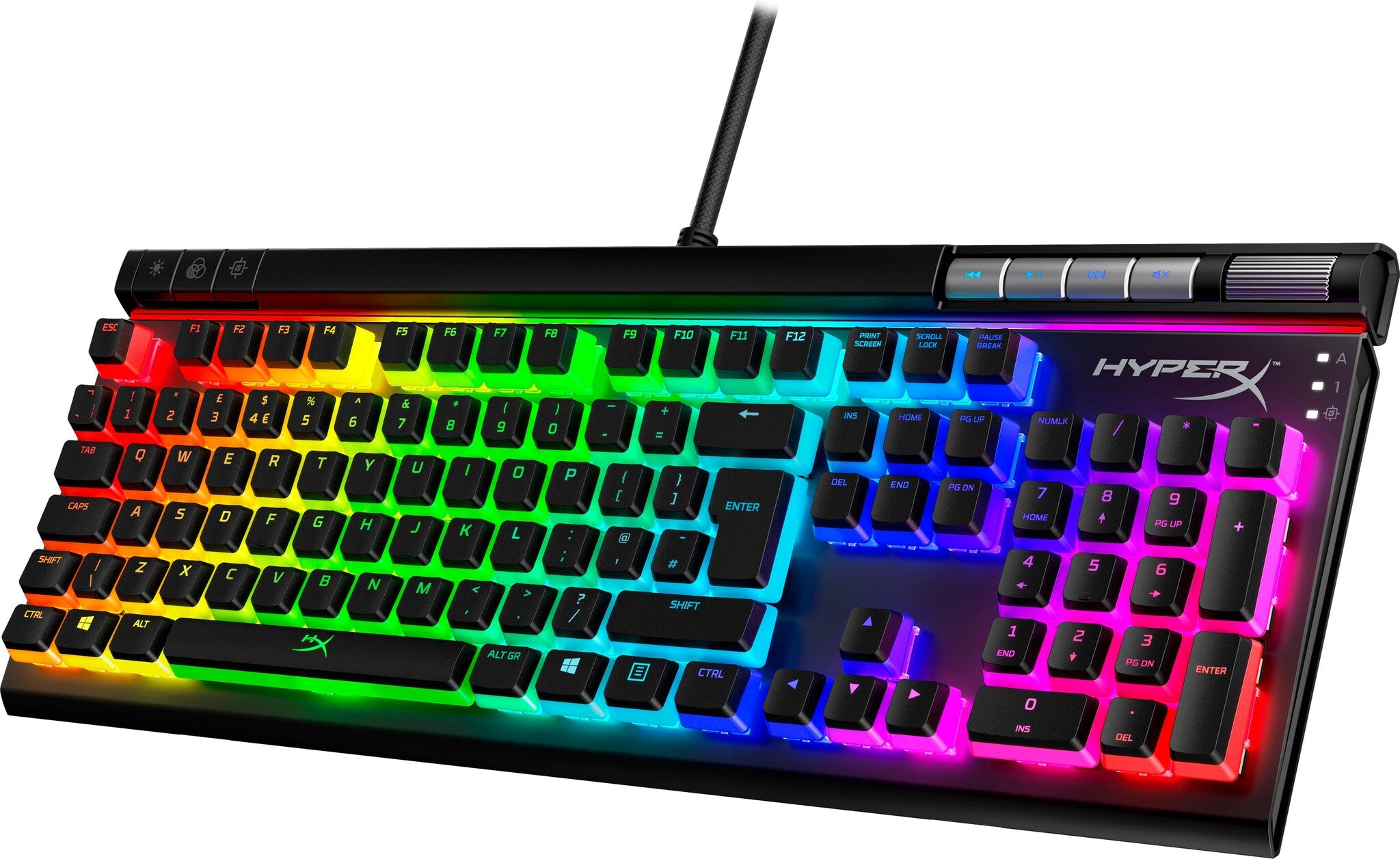 HyperX Alloy Elite 2 - USB Wired RGB Mechanical Gaming Keyboard in Black (QWERTY UK)