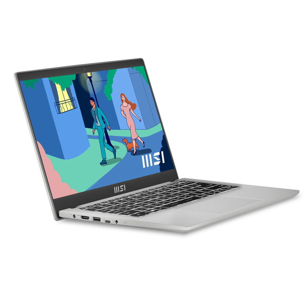 MSI Modern 14 C12M-638UK Laptop - 35.6 cm (14") - Intel® Core™ i5-1235U - 8 GB DDR4-SDRAM - 512 GB SSD - Wi-Fi 6 - Windows 11 Home - Silver