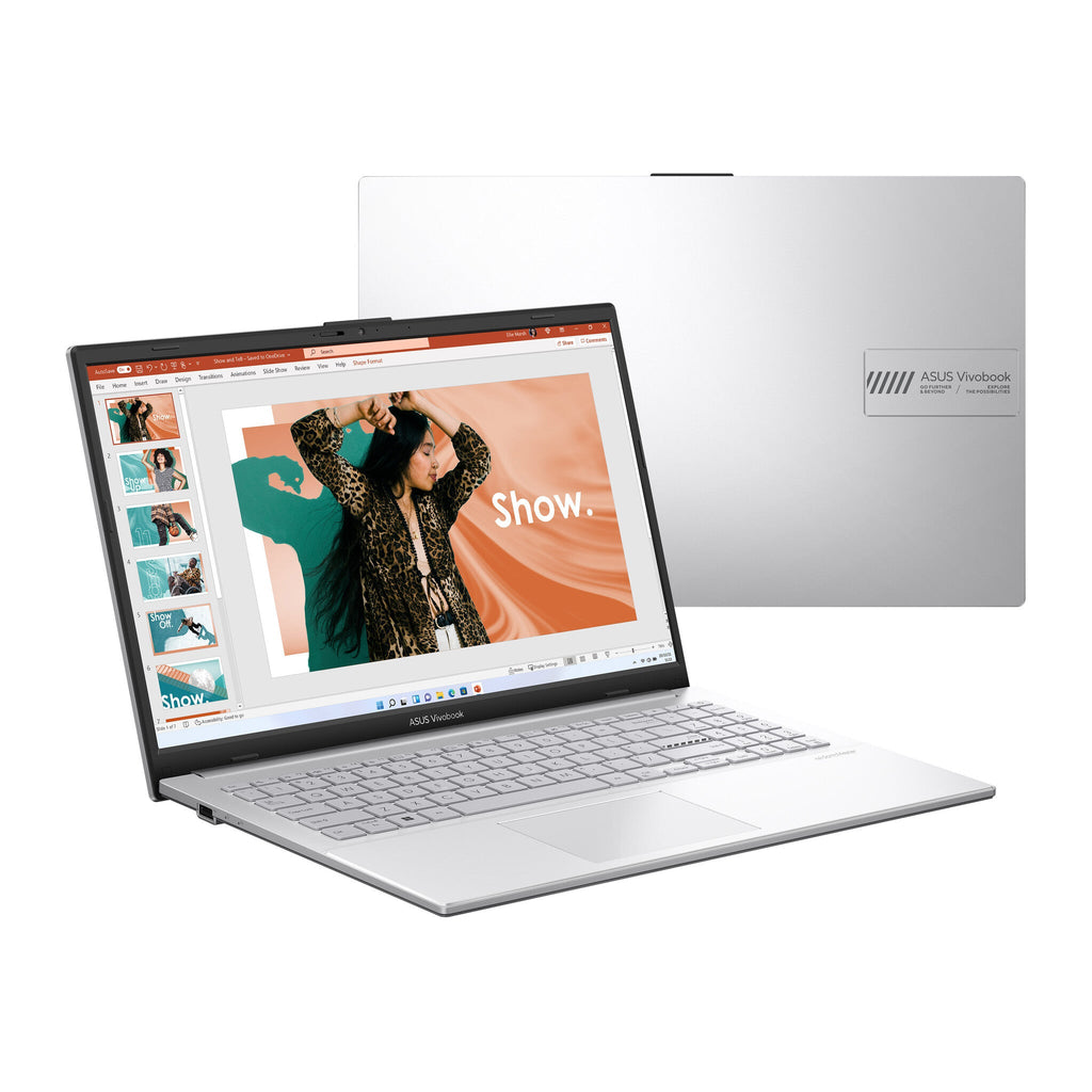 ASUS Vivobook Go 15 Laptop - 39.6 cm (15.6") - AMD Ryzen™ 5 7520U - 8 GB LPDDR5-SDRAM - 256 GB SSD - Wi-Fi 6E - Windows 11 Home in S mode - Silver