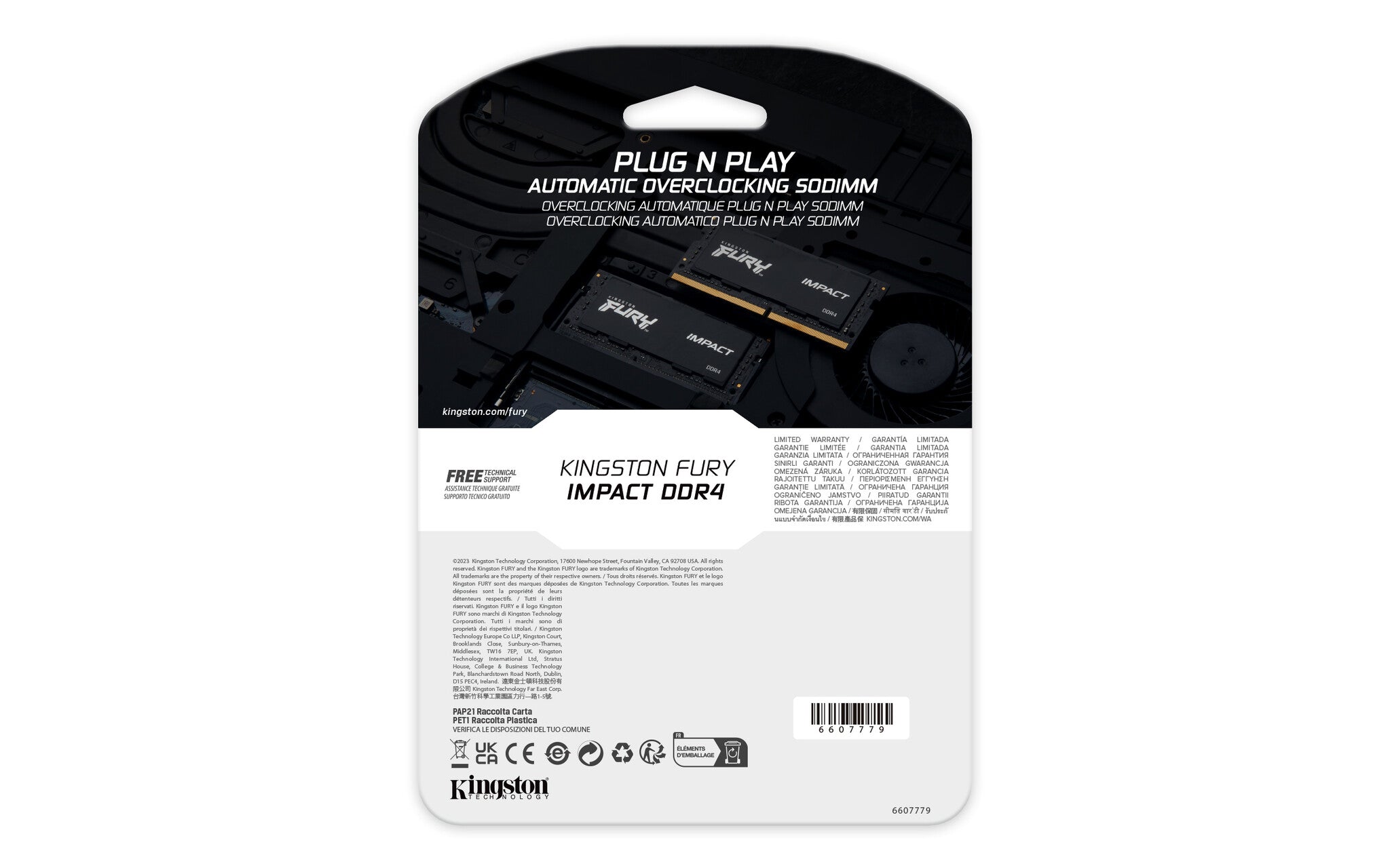 Kingston Technology FURY Impact - 32 GB 1 x 32 GB 3200MT/s DDR4 SO-DIMM memory module
