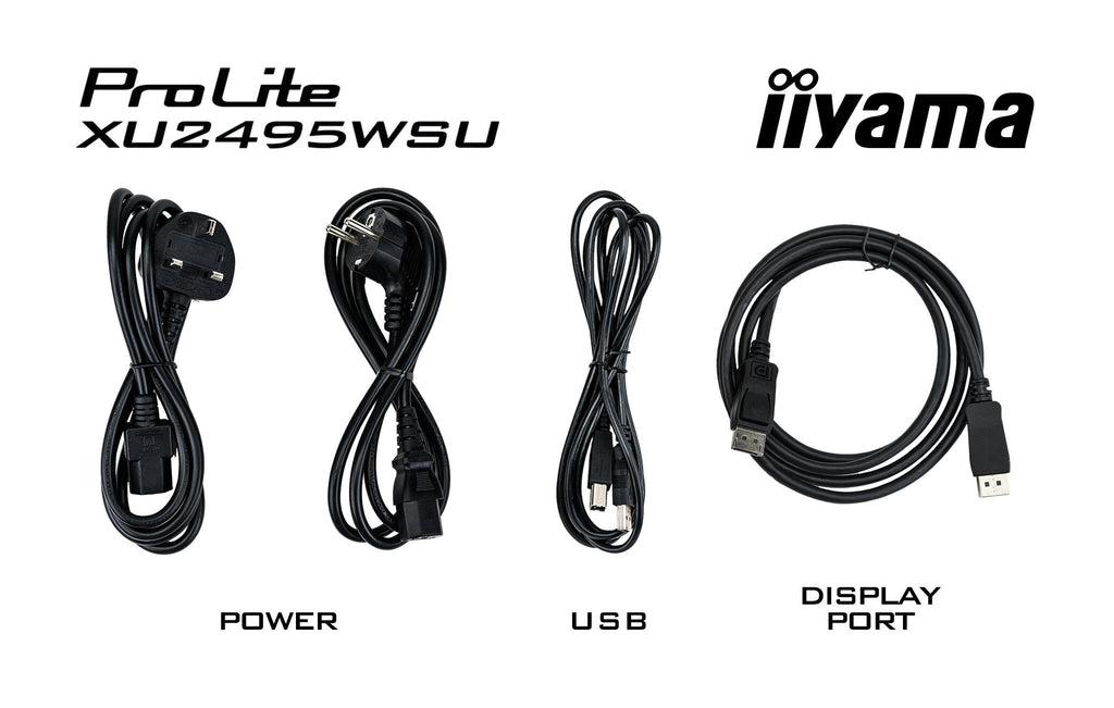 iiyama ProLite XU2495WSU-B7 - 61 cm (24") - 1920 x 1200 pixels 4K UHD LED Monitor