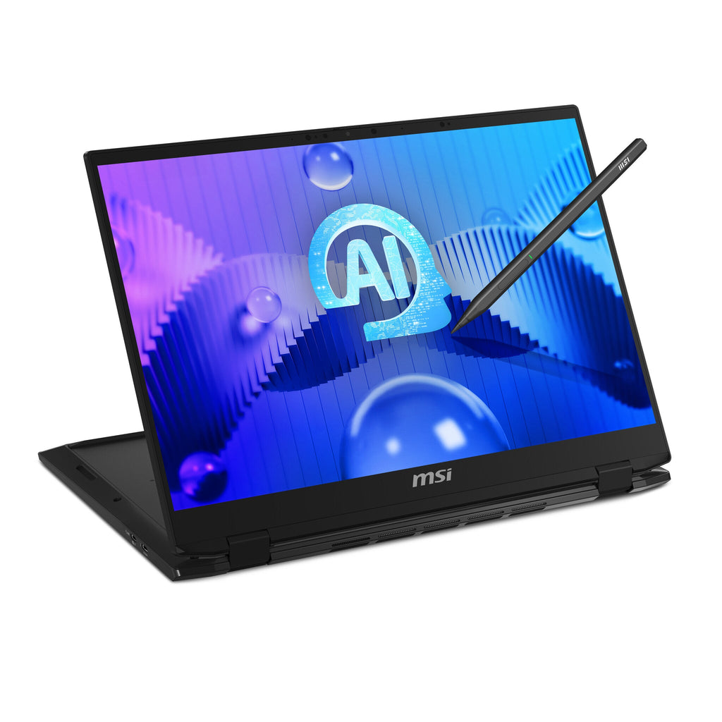 MSI Summit E16 AI Studio Hybrid (2-in-1) - 40.6 cm (16") - Touchscreen - Intel Core Ultra 7 155H - 32 GB LPDDR5-SDRAM - 2 TB SSD - NVIDIA GeForce RTX 4060 - Wi-Fi 7 - Windows 11 Pro - Black