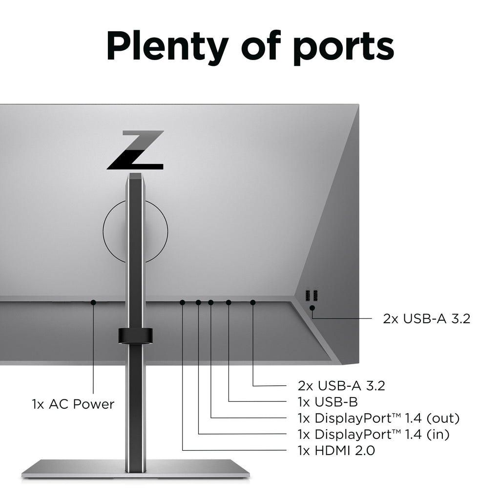 HP Z24Q G3 - 60.5 cm (23.8") - 2560 x 1440 pixels QHD Monitor