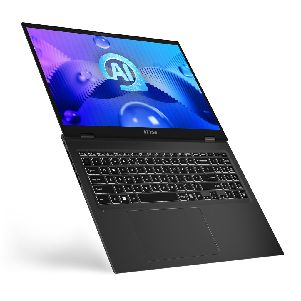MSI Prestige 16 AI Studio Laptop - 40.6 cm (16") - Intel Core Ultra 7 155H - 32 GB LPDDR5-SDRAM - 1 TB SSD - NVIDIA GeForce RTX 4060 - Wi-Fi 7 - Windows 11 Home Advanced - Grey