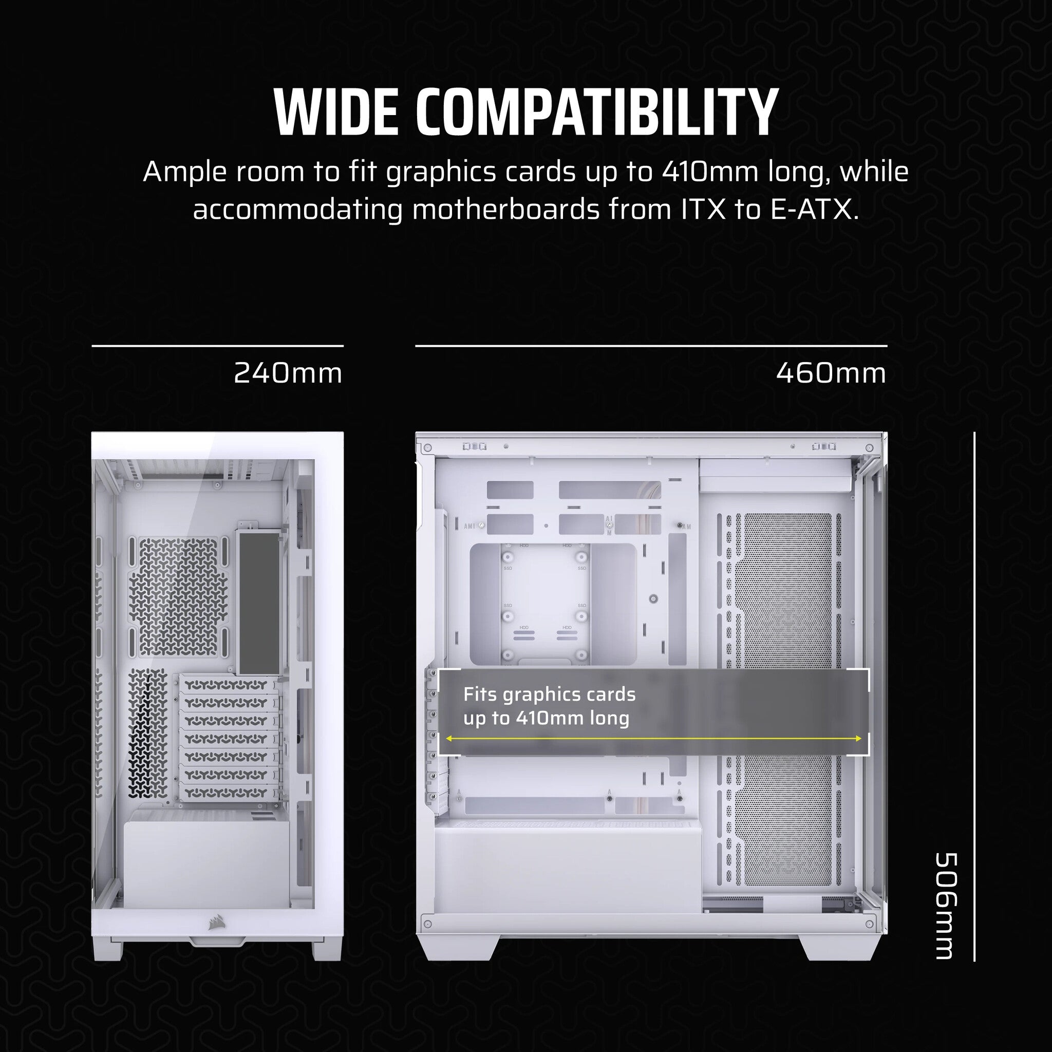 Corsair 3500X - ATX Mid Tower Case in White