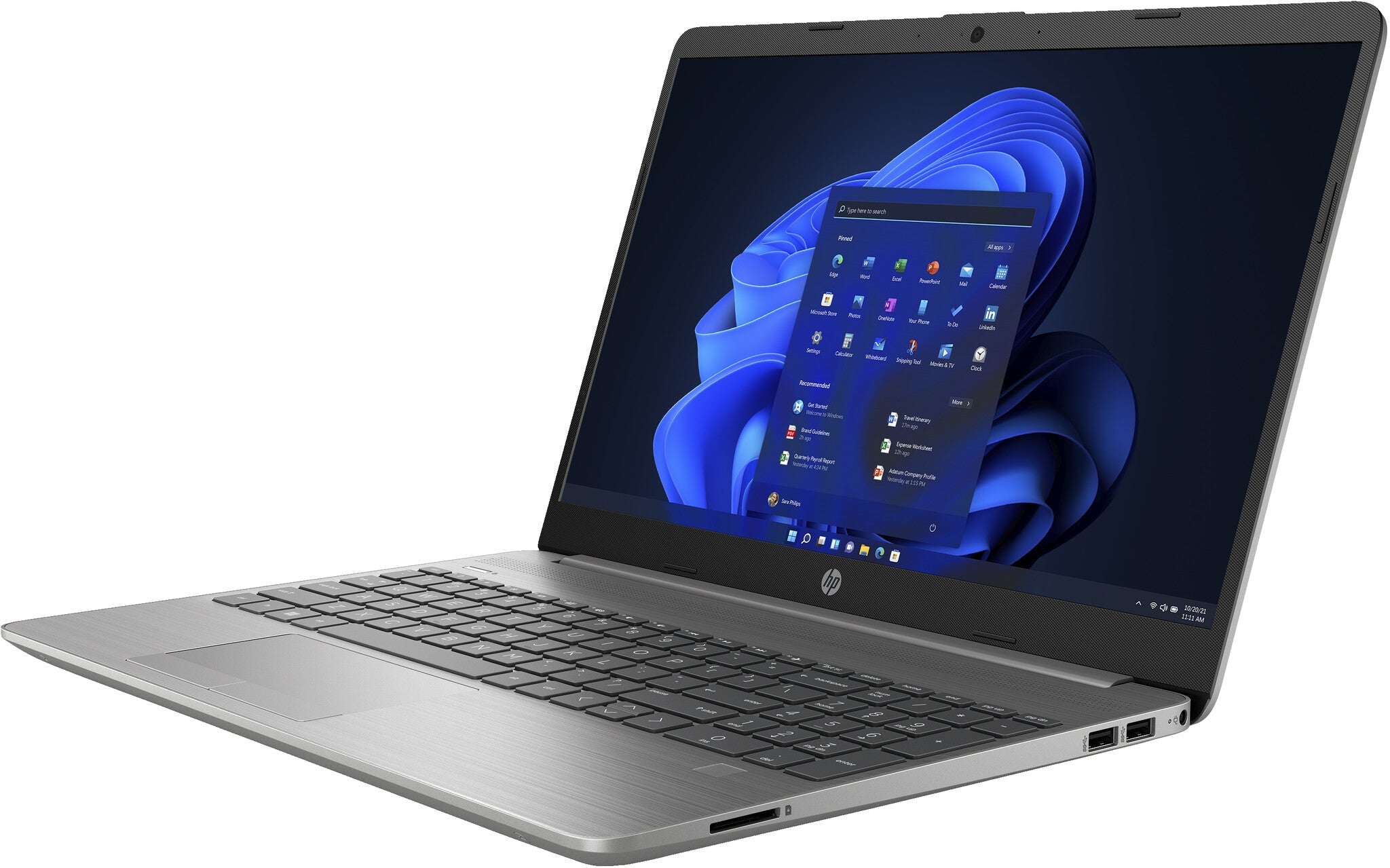 HP 255 G9 Laptop - 39.6 cm (15.6") - AMD Ryzen™ 5 5625U - 16 GB DDR4-SDRAM - 512 GB SSD - Wi-Fi 6 - Windows 11 Home - Silver