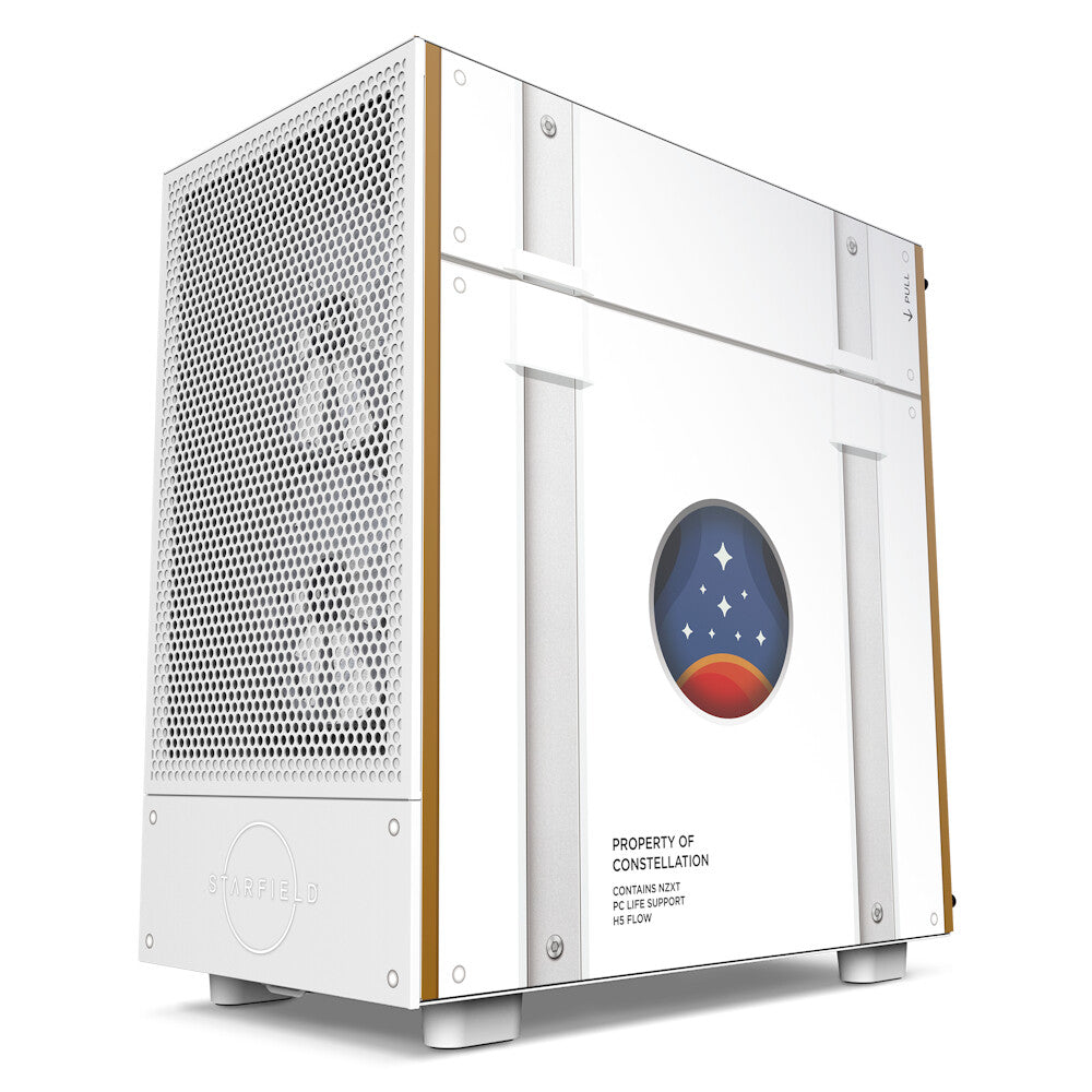 NZXT H5 Flow "Starfield Edition" - ATX Mid Tower Case in White