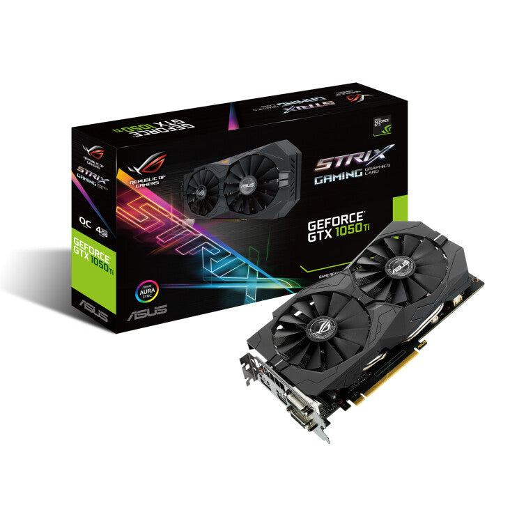 ASUS ROG STRIX - NVIDIA 4 GB GDDR5 GeForce GTX 1050 Ti graphics card