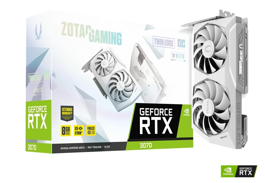 Zotac GAMING Twin Edge OC "White Edition" - NVIDIA 8 GB GDDR6 GeForce RTX 3070 graphics card
