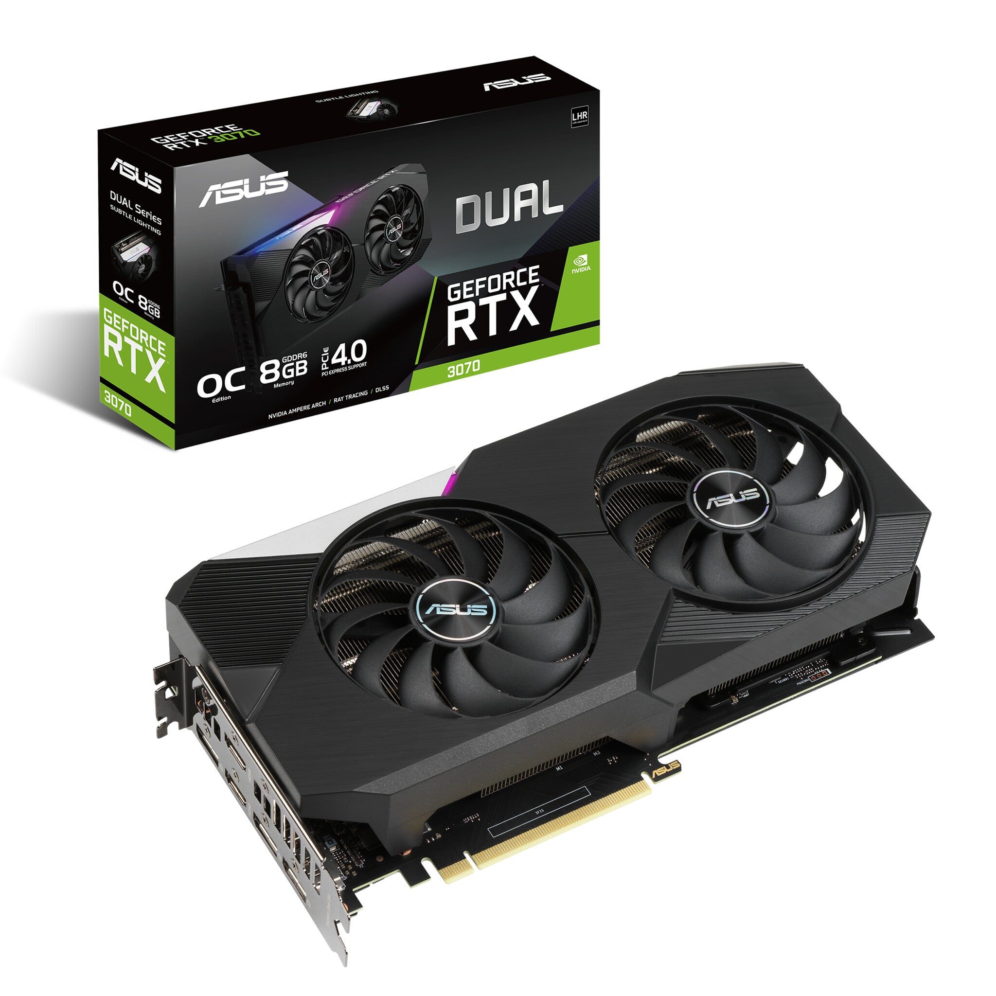 ASUS Dual OC V2 - NVIDIA 8 GB GDDR6 GeForce RTX 3070 graphics card