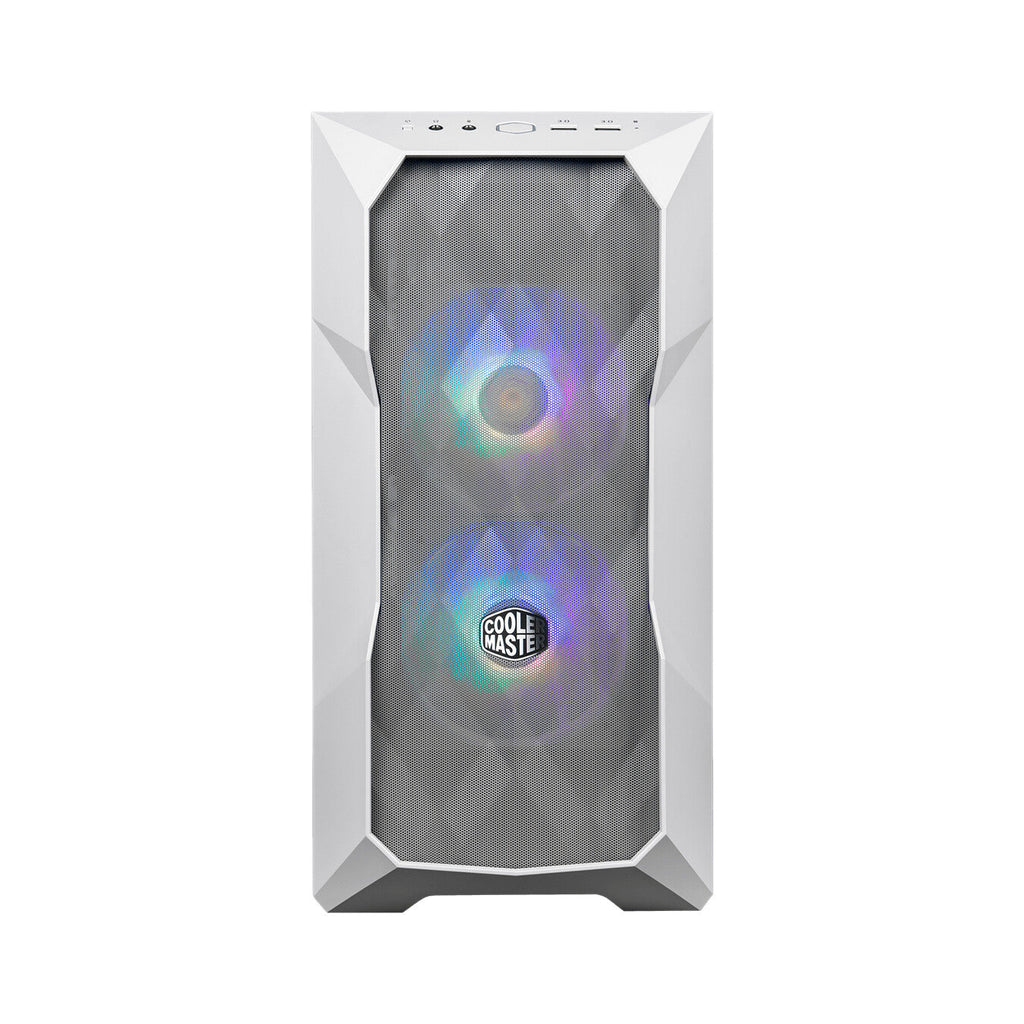 Cooler Master TD300 Mesh - MicroATX Mini Tower Case in White