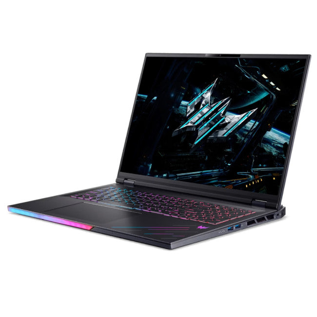 Acer Predator Helios 18 AI Laptop - 45.7 cm (18") - Intel® Core™ Ultra 9 275HX - 32GB DDR5-SDRAM - 1 TB SSD - NVIDIA GeForce RTX 5080 - Wi-Fi 7 - Windows 11 Home - Black