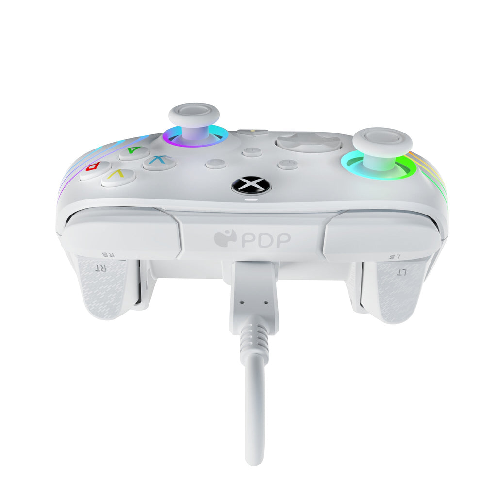 PDP Afterglow Wave - Wired Controller for PC / Xbox Series X|S in White