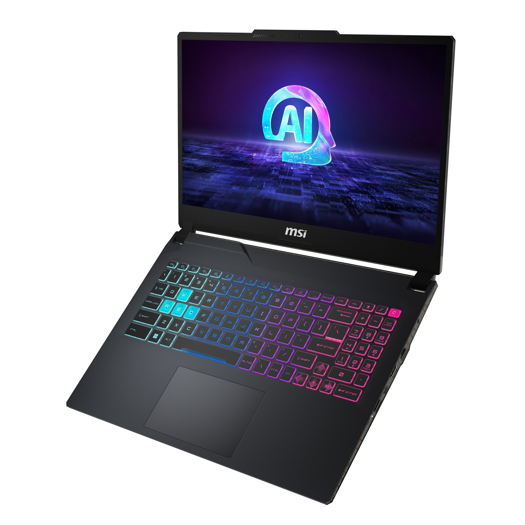 MSI Cyborg 15 AI Laptop - 39.6 cm (15.6") - Intel Core Ultra 7 155H - 16 GB DDR5-SDRAM - 512 GB SSD - NVIDIA GeForce RTX 4050 - Wi-Fi 6E - Windows 11 Home - Black