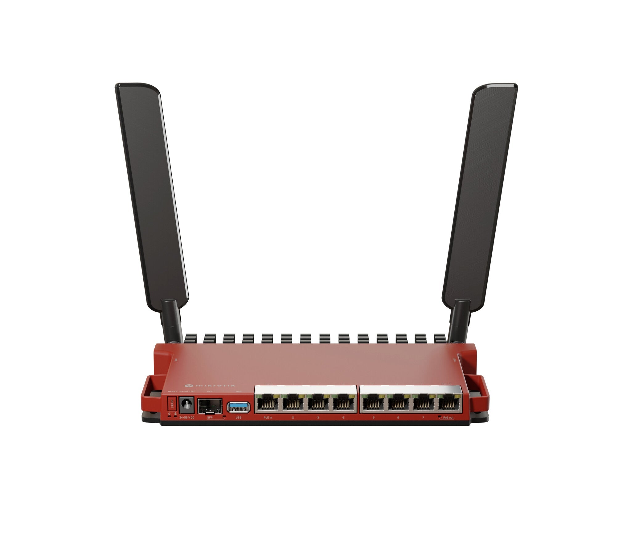 Mikrotik L009UiGS-2HaxD-IN - Gigabit Ethernet Single-band (2.4 GHz) wireless router in Red