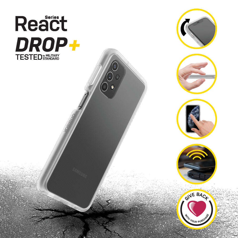 OtterBox React Series for Galaxy A32 (5G) in Transparent
