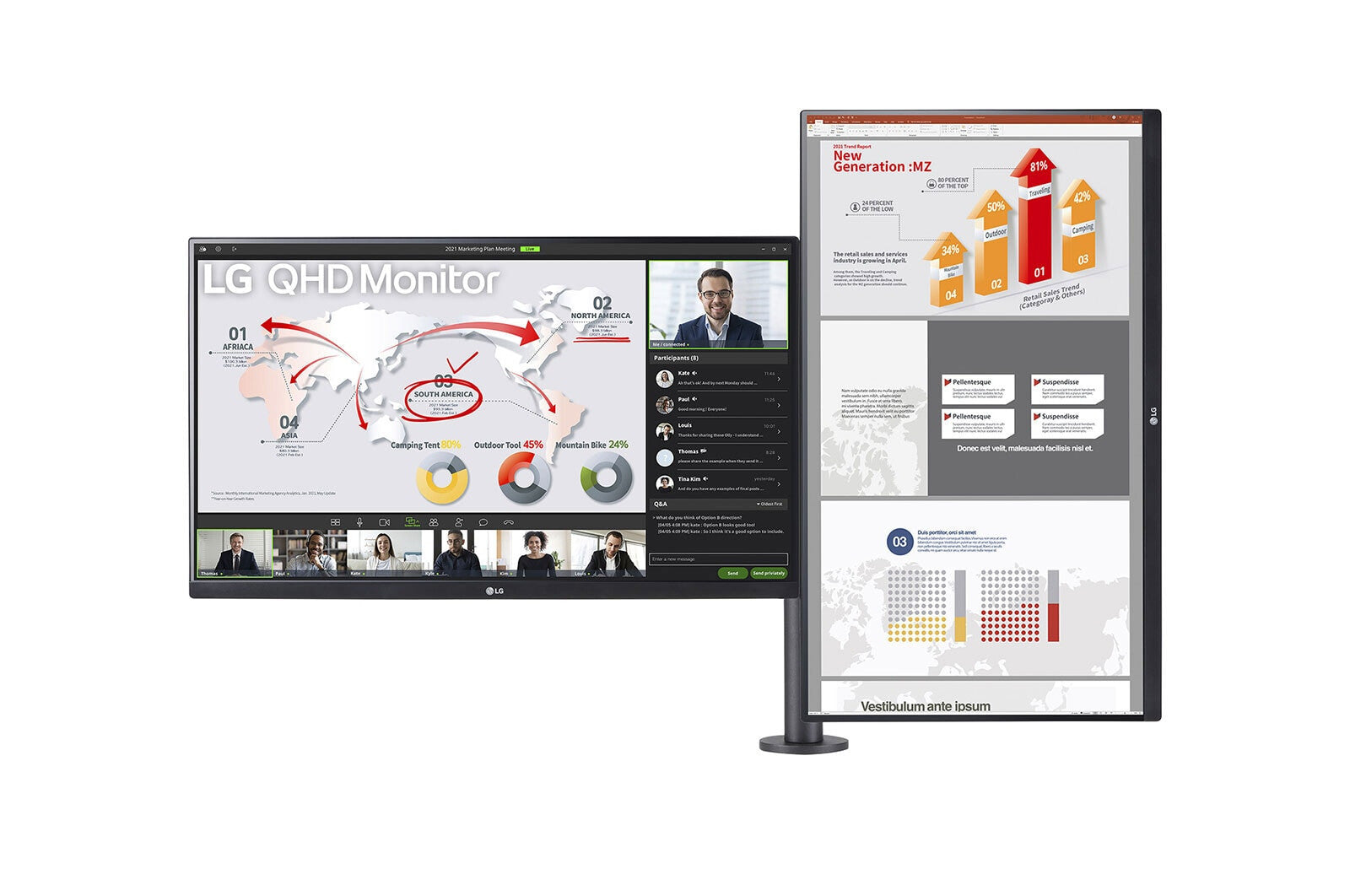 LG 27QP88DP-BS - 68.6 cm (27") - 2560 x 1440 pixels QHD Monitor