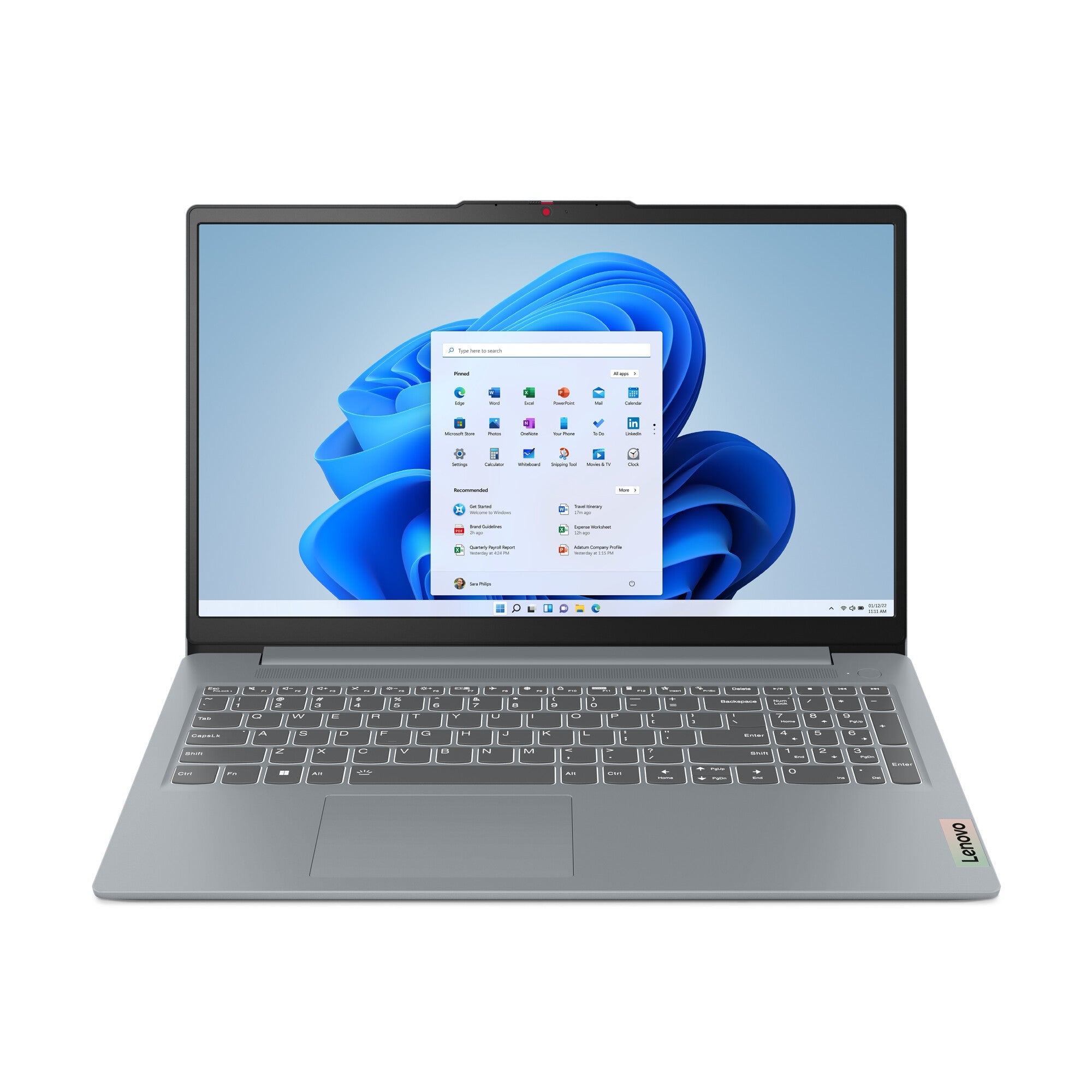 Lenovo IdeaPad Slim 3 Laptop - 39.6 cm (15.6") - Intel® Core™ i3-N305 - 8 GB LPDDR5-SDRAM - 128GB Flash - Wi-Fi 5 - Windows 11 Home in S mode - Grey